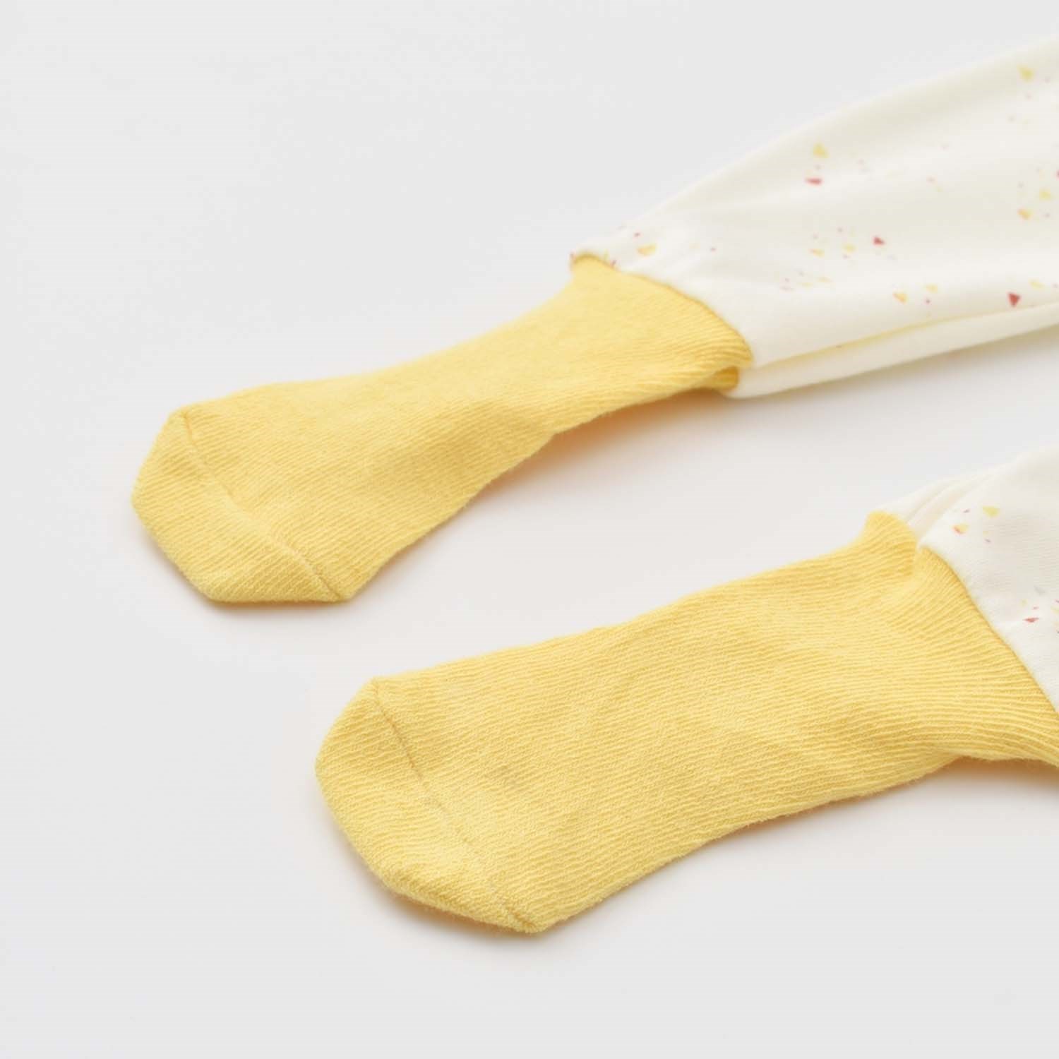 Biorganic Baby Racoon Çoraptolon Bebek Tulumu 60670 Vanilya