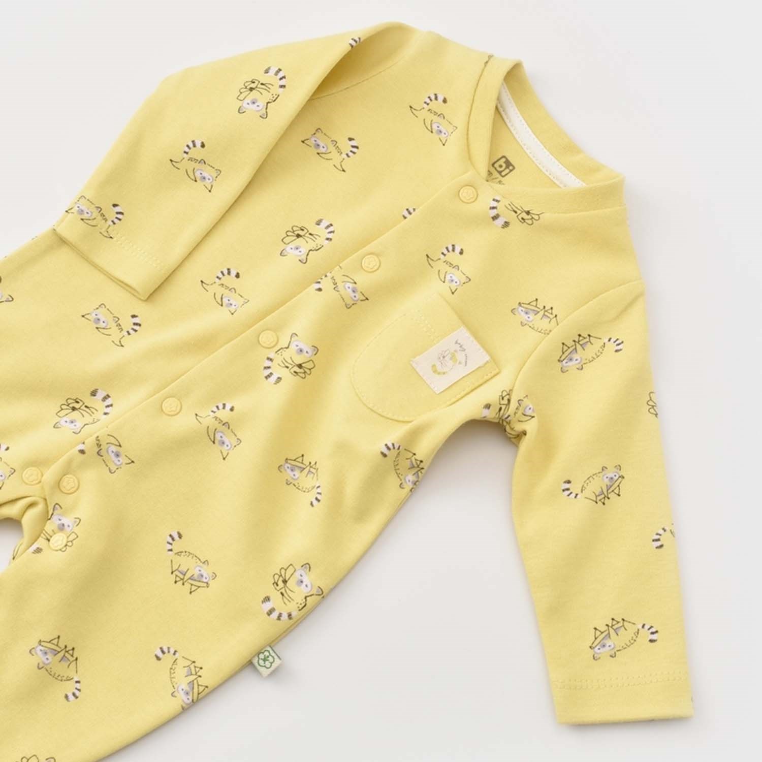 Biorganic Baby Racoon Newborn Bebek Tulumu 60672 Vanilya