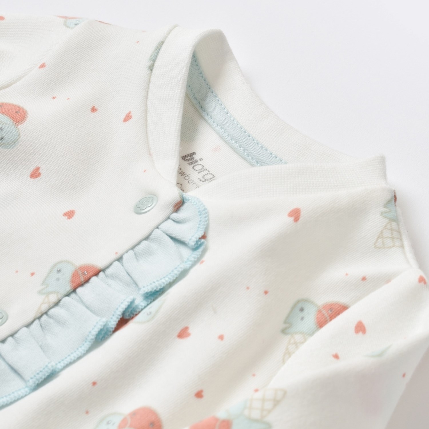 Biorganic Pretty Ears Bunny Newborn Bebek Tulumu 60682 Ekru