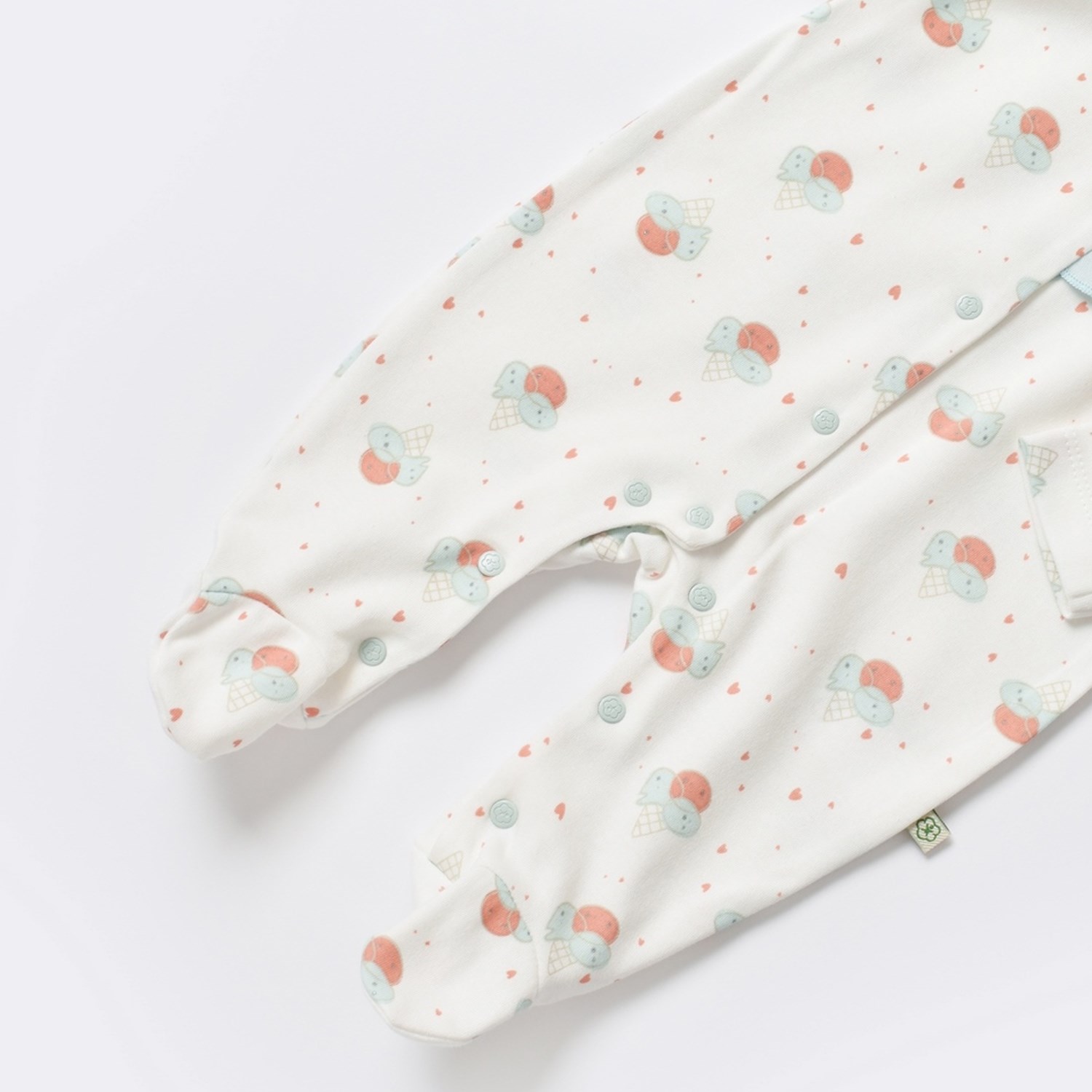Biorganic Pretty Ears Bunny Newborn Bebek Tulumu 60682 Ekru