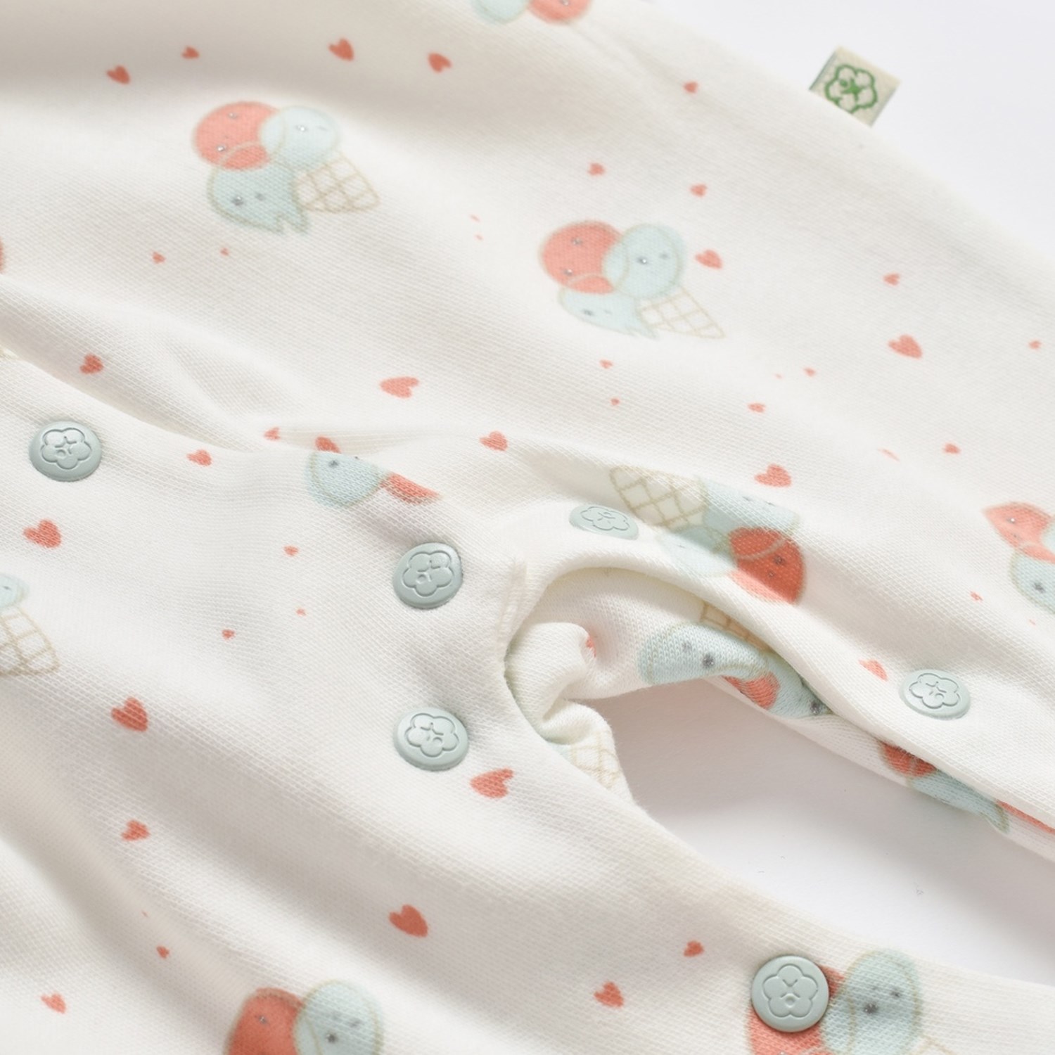 Biorganic Pretty Ears Bunny Newborn Bebek Tulumu 60682 Ekru