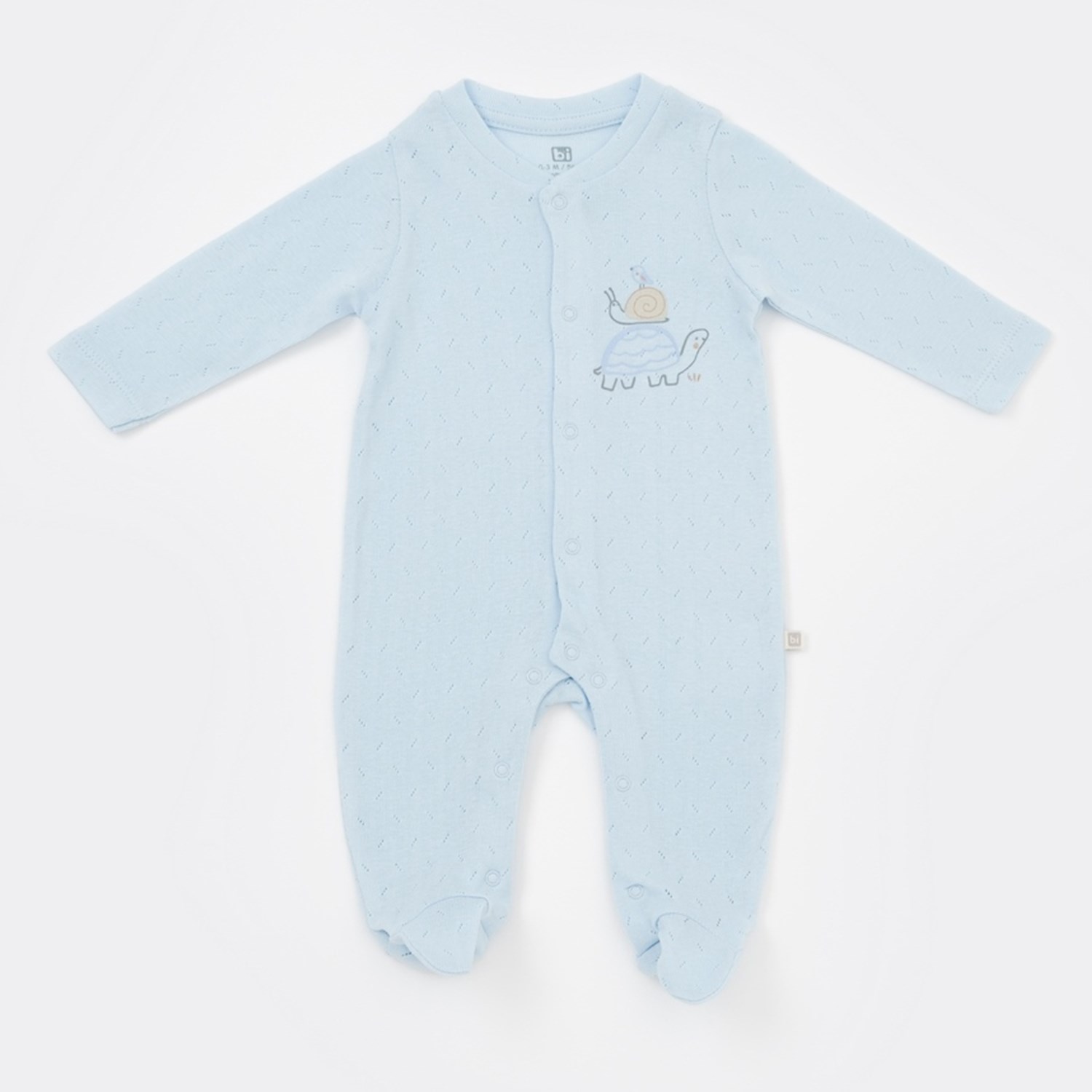 Bibaby Turtle Blues Bebek Tulumu 60686 Mavi