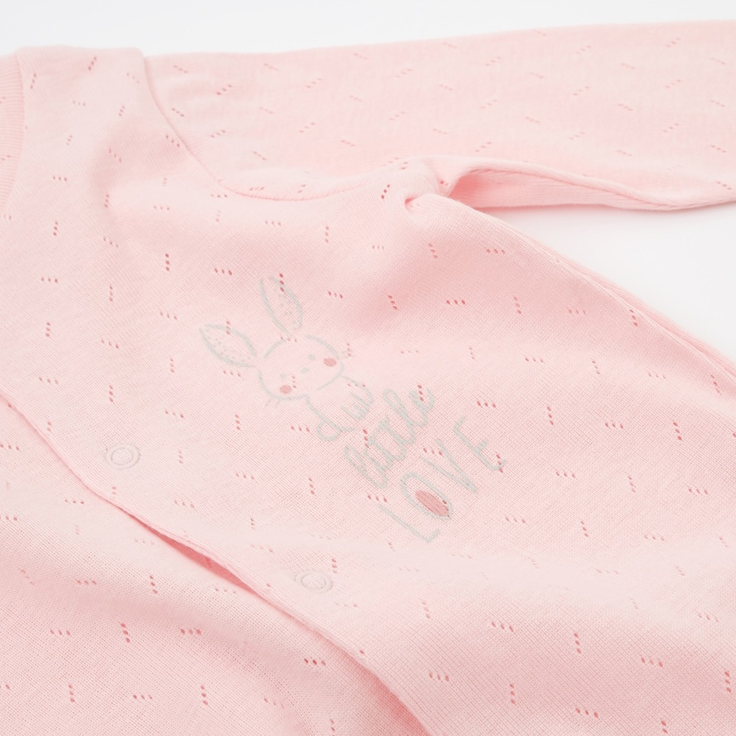 Bibaby Little Rabbit Love Bebek Tulumu 60687 Pembe