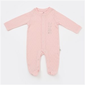 Bibaby Little Rabbit Love Bebek Tulumu 60687 Pembe