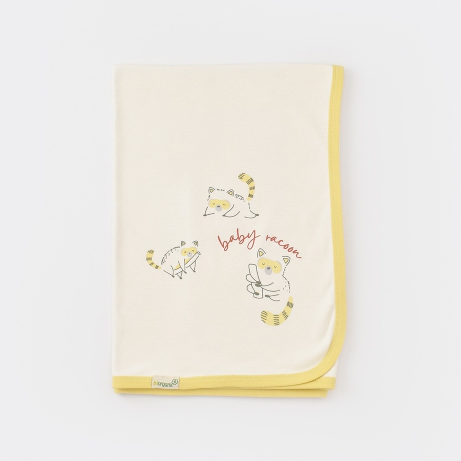 Biorganic Baby Racoon Battaniye 85x90 Cm 64643 Vanilya
