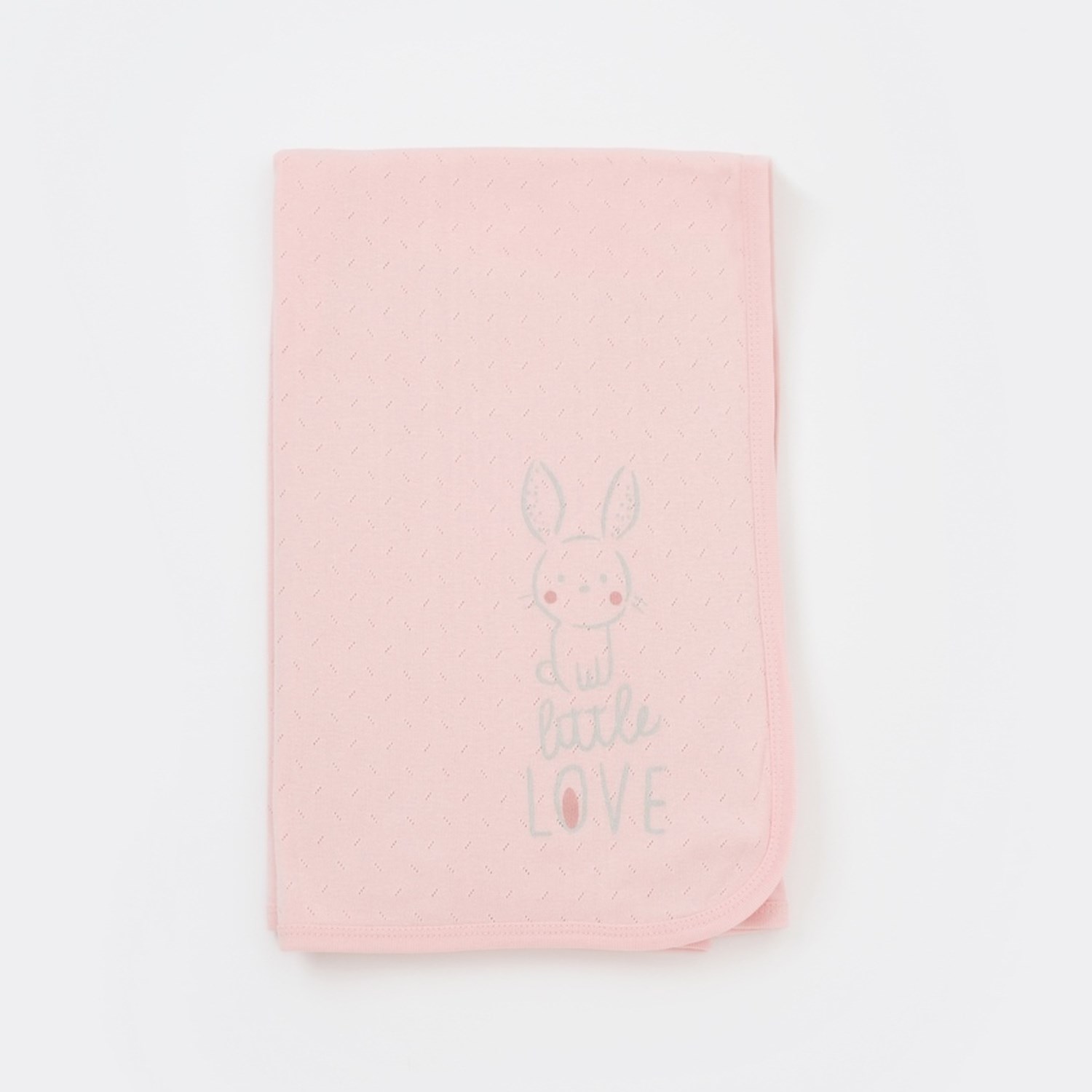 Bibaby Little Rabbit Love Battaniye 85x90 Cm 64653 Pembe