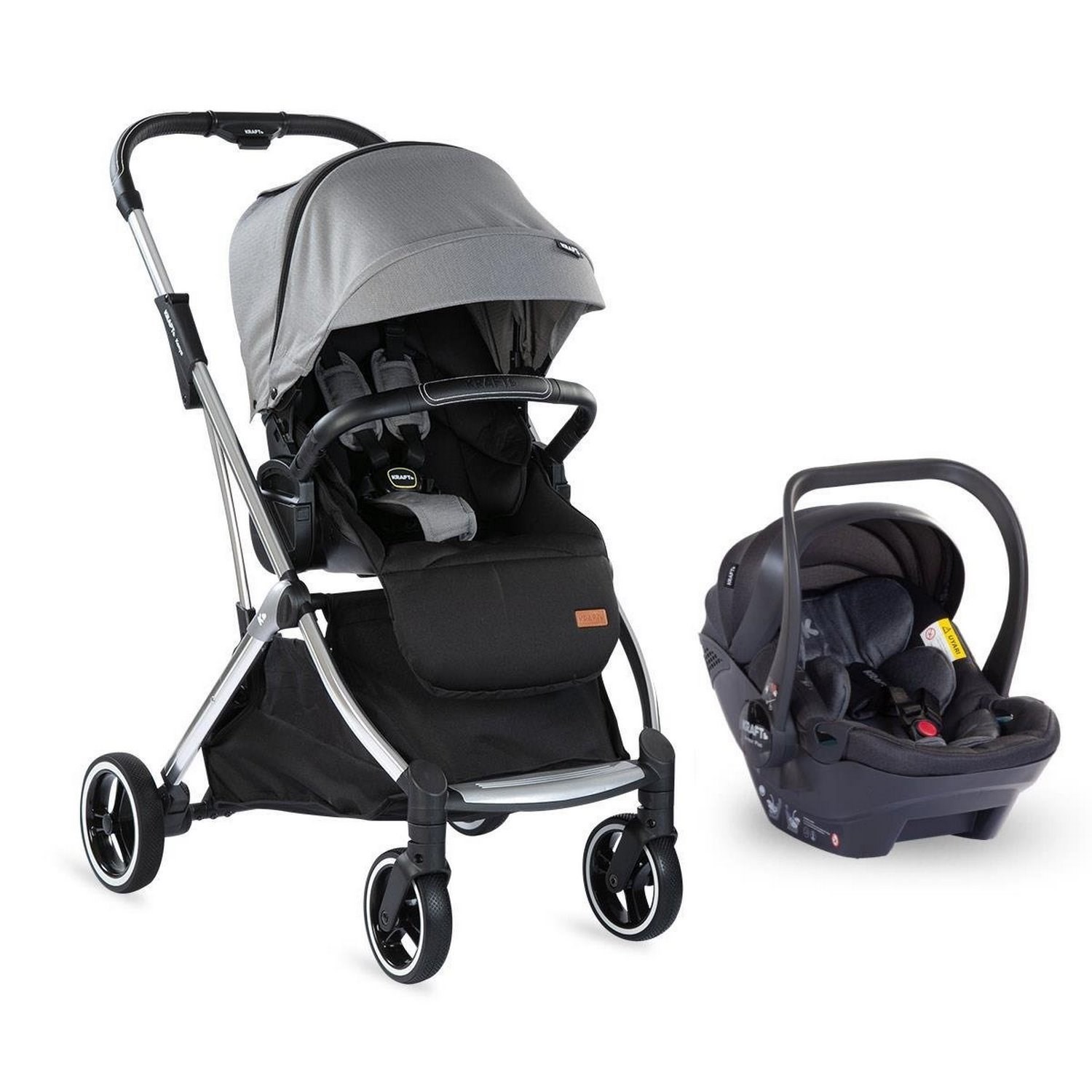 Kraft Kenya Travel Sistem Bebek Arabası Grey-Black