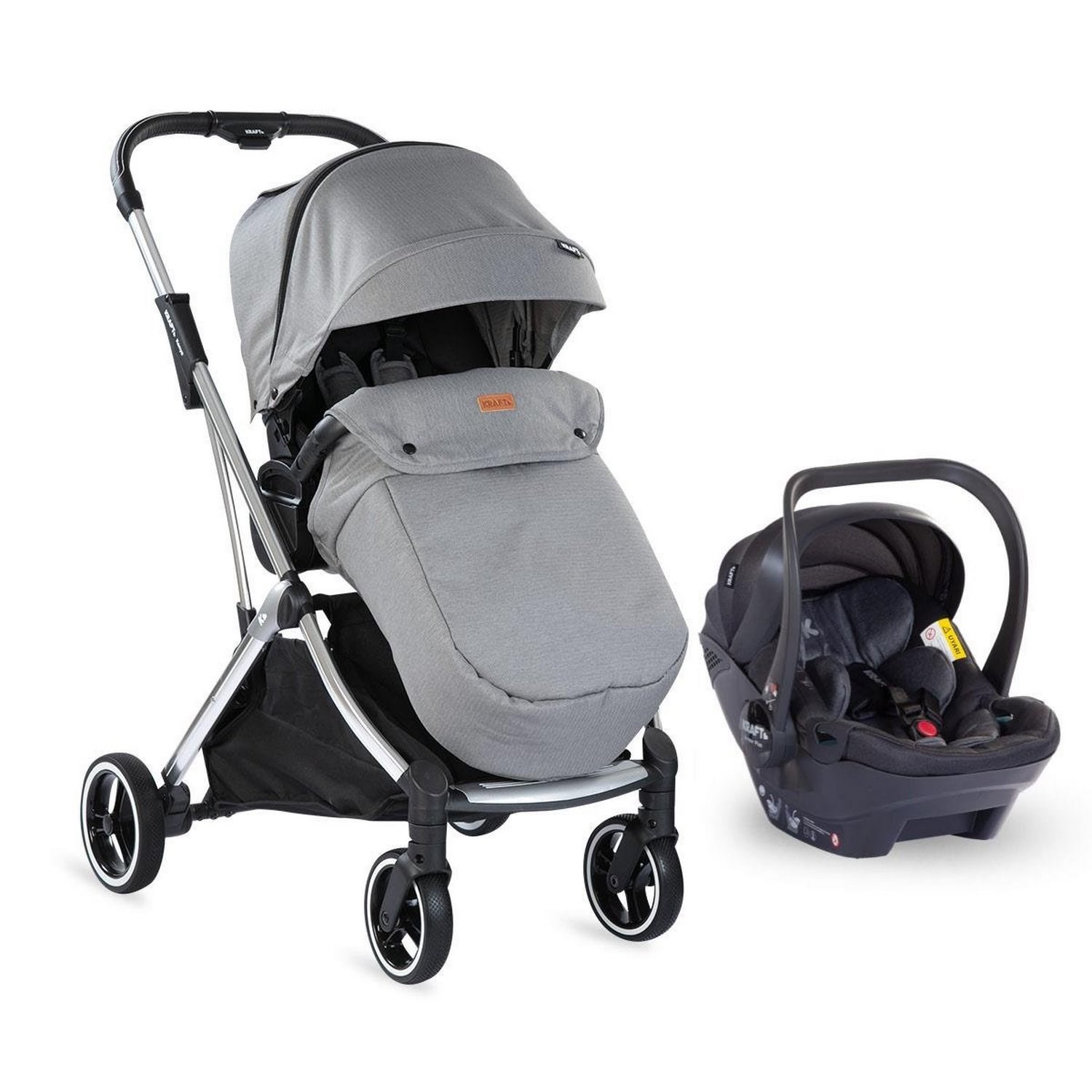 Kraft Kenya Travel Sistem Bebek Arabası Grey-Black