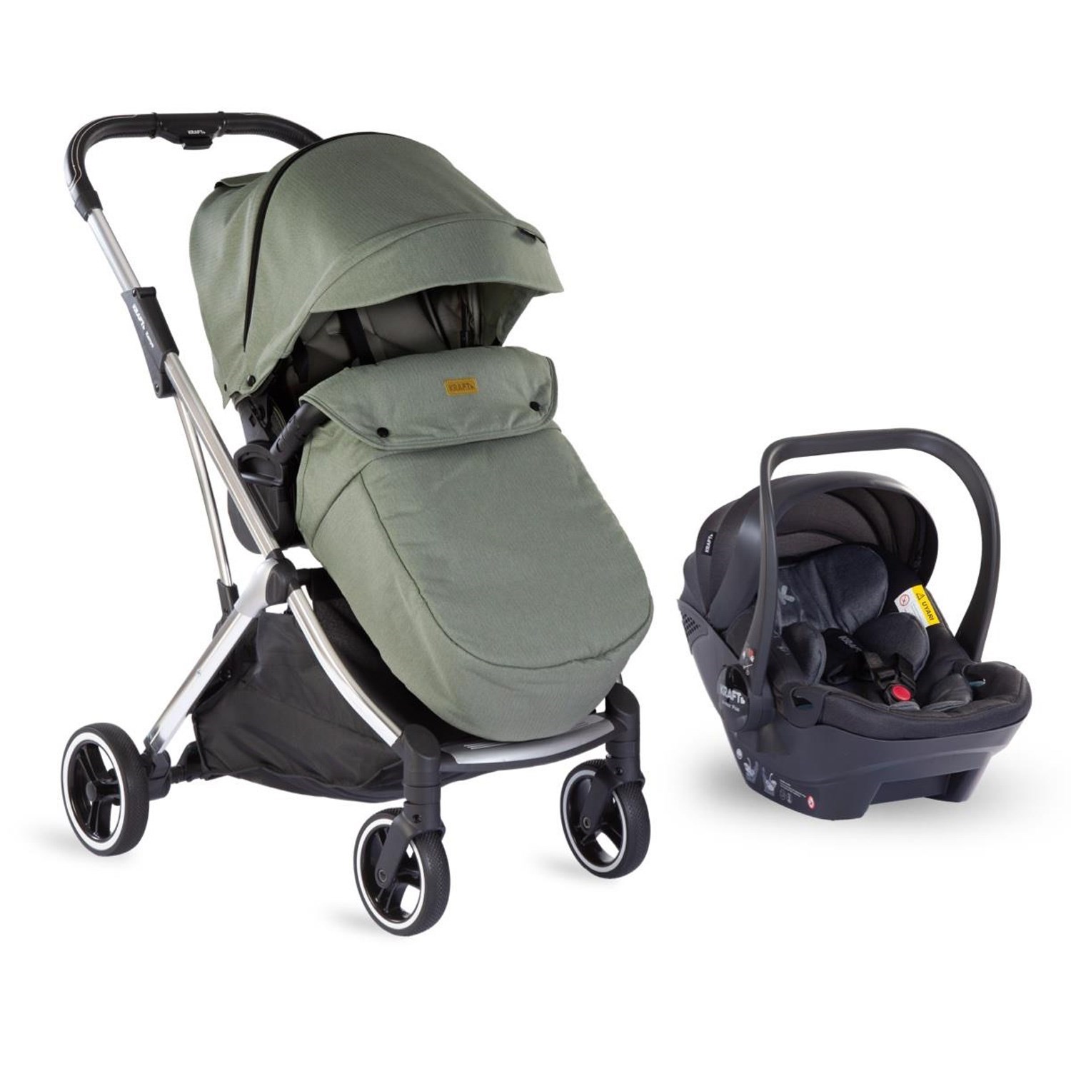 Kraft Kenya Travel Sistem Bebek Arabası Olive