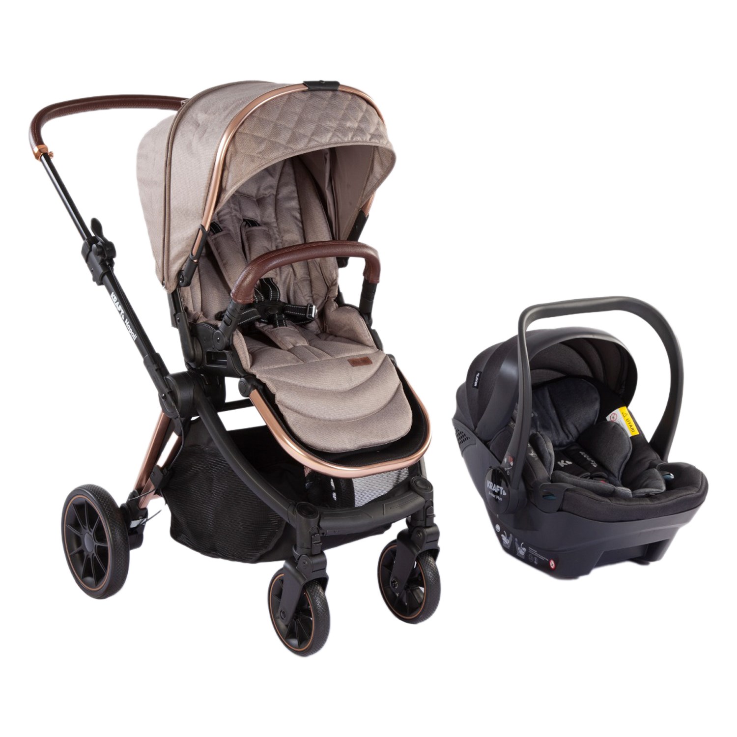 Kraft Napoli Travel Sistem Bebek Arabası Beige
