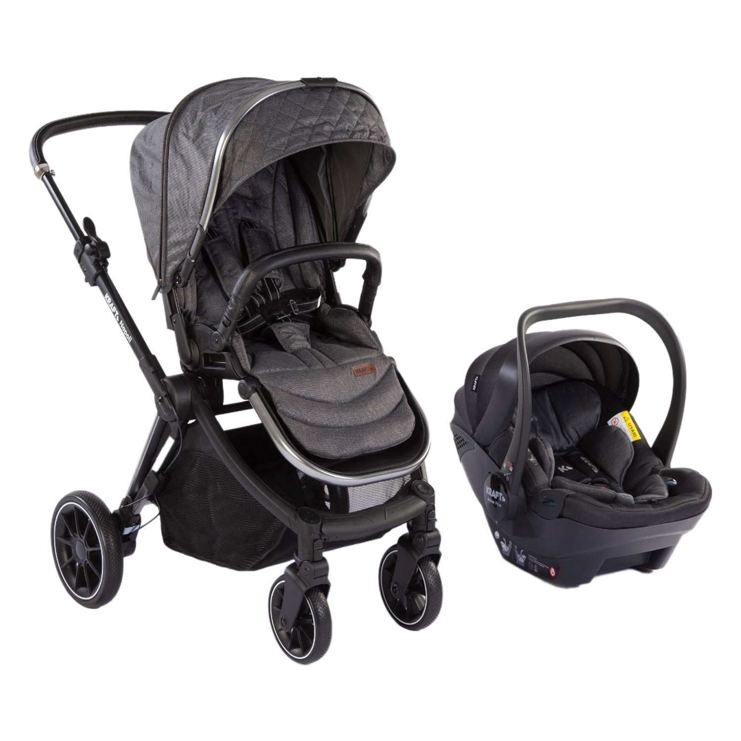 Kraft Napoli Travel Sistem Bebek Arabası Grey
