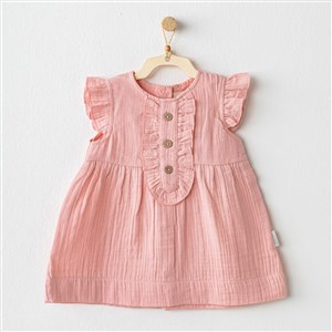 Andywawa Love Holidays Bebek Elbise Takımı AC23725 Pembe