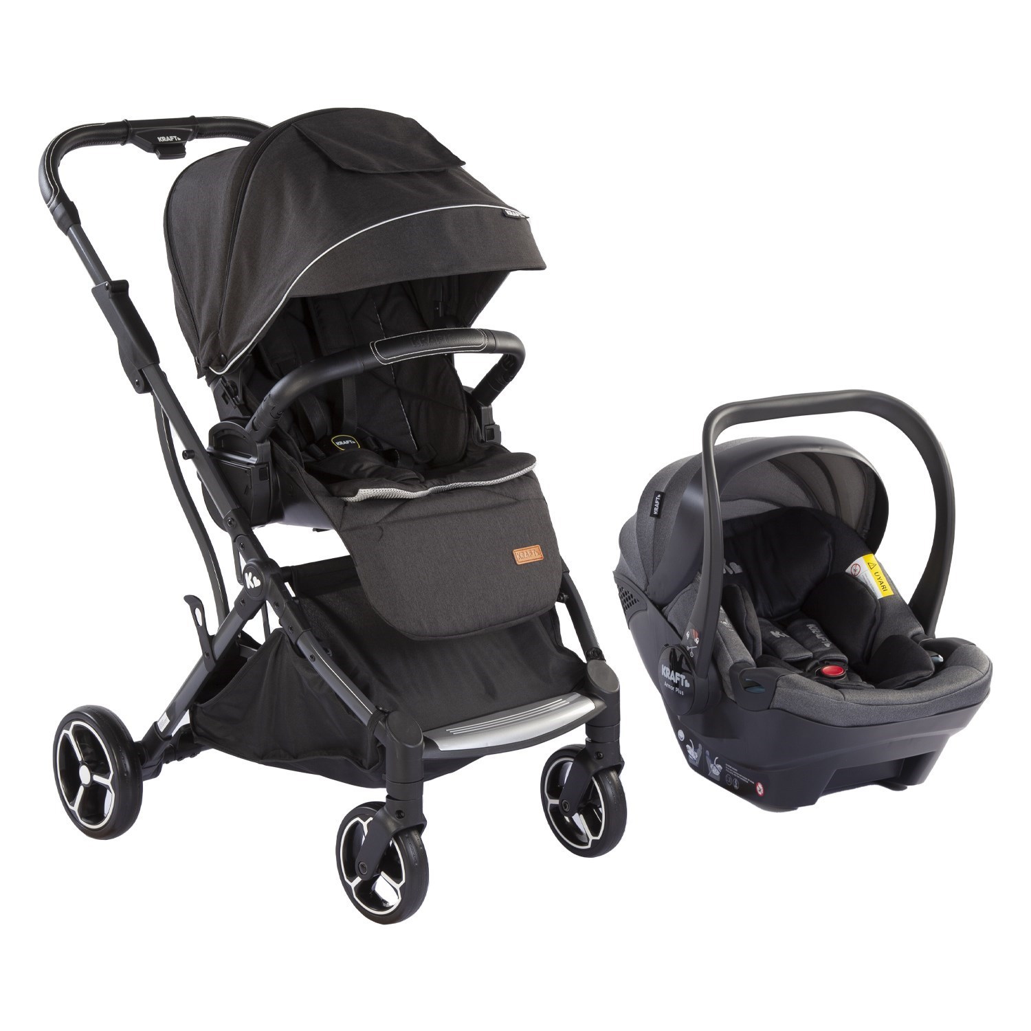 Kraft Nepal Travel Sistem Bebek Arabası Black Melange