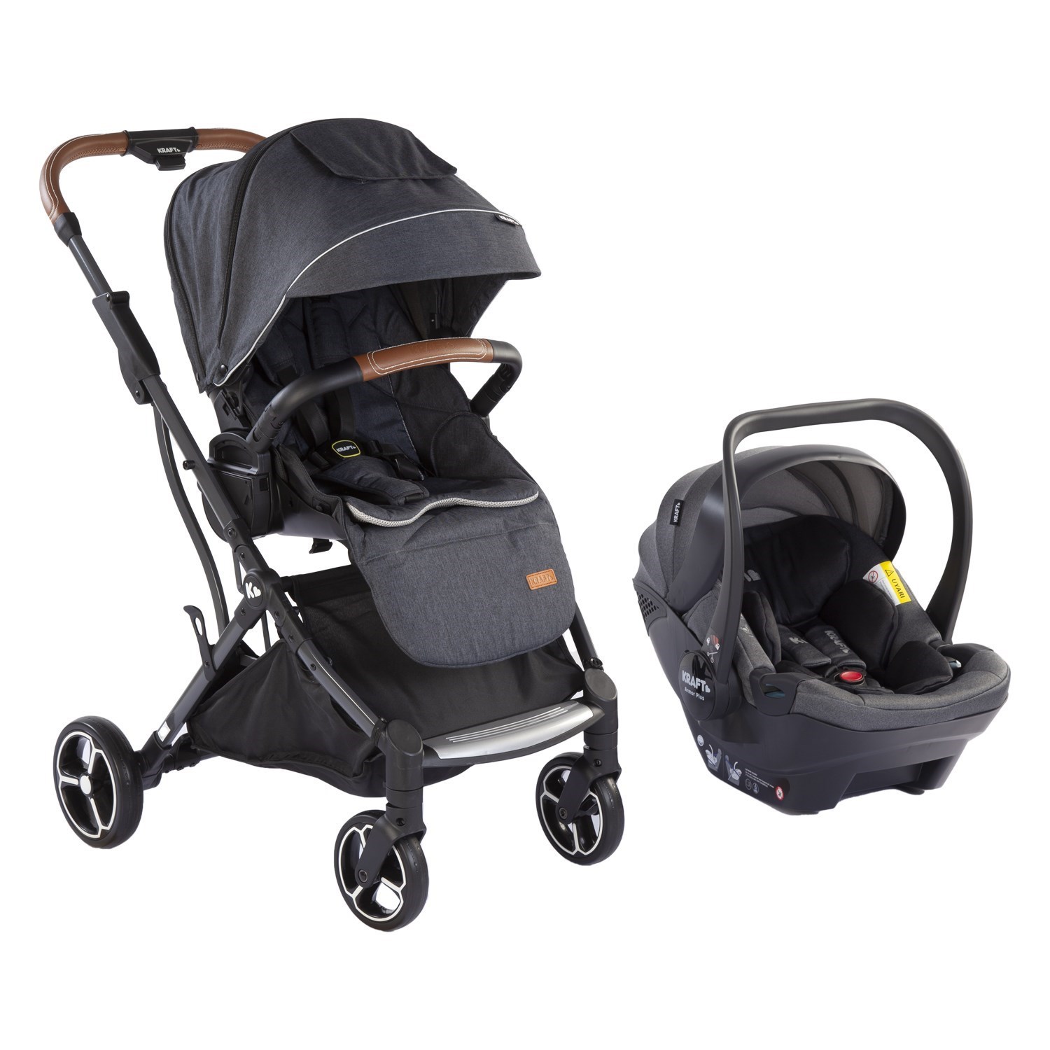 Kraft Nepal Travel Sistem Bebek Arabası Dark Grey