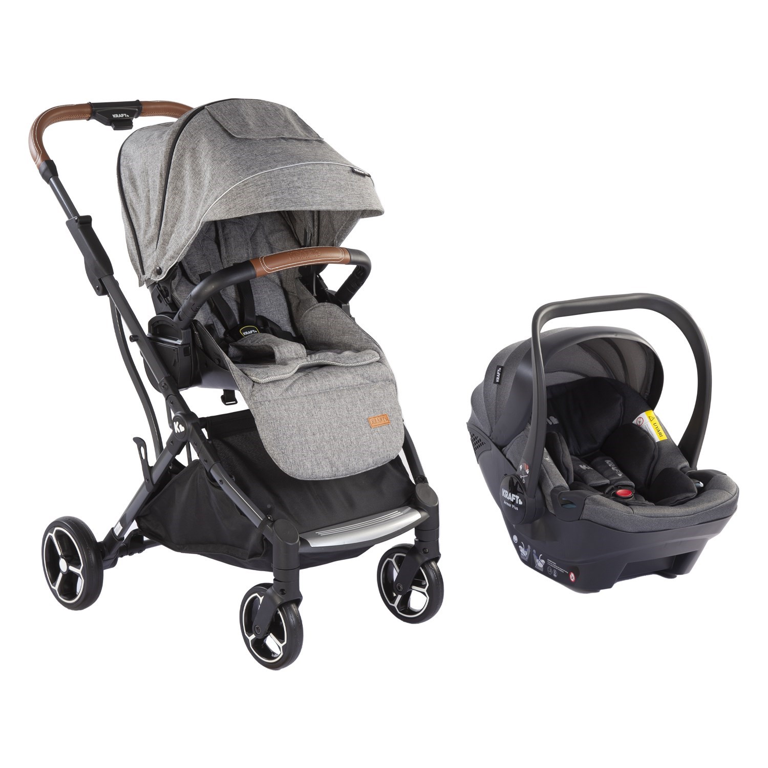 Kraft Nepal Travel Sistem Bebek Arabası Light Grey