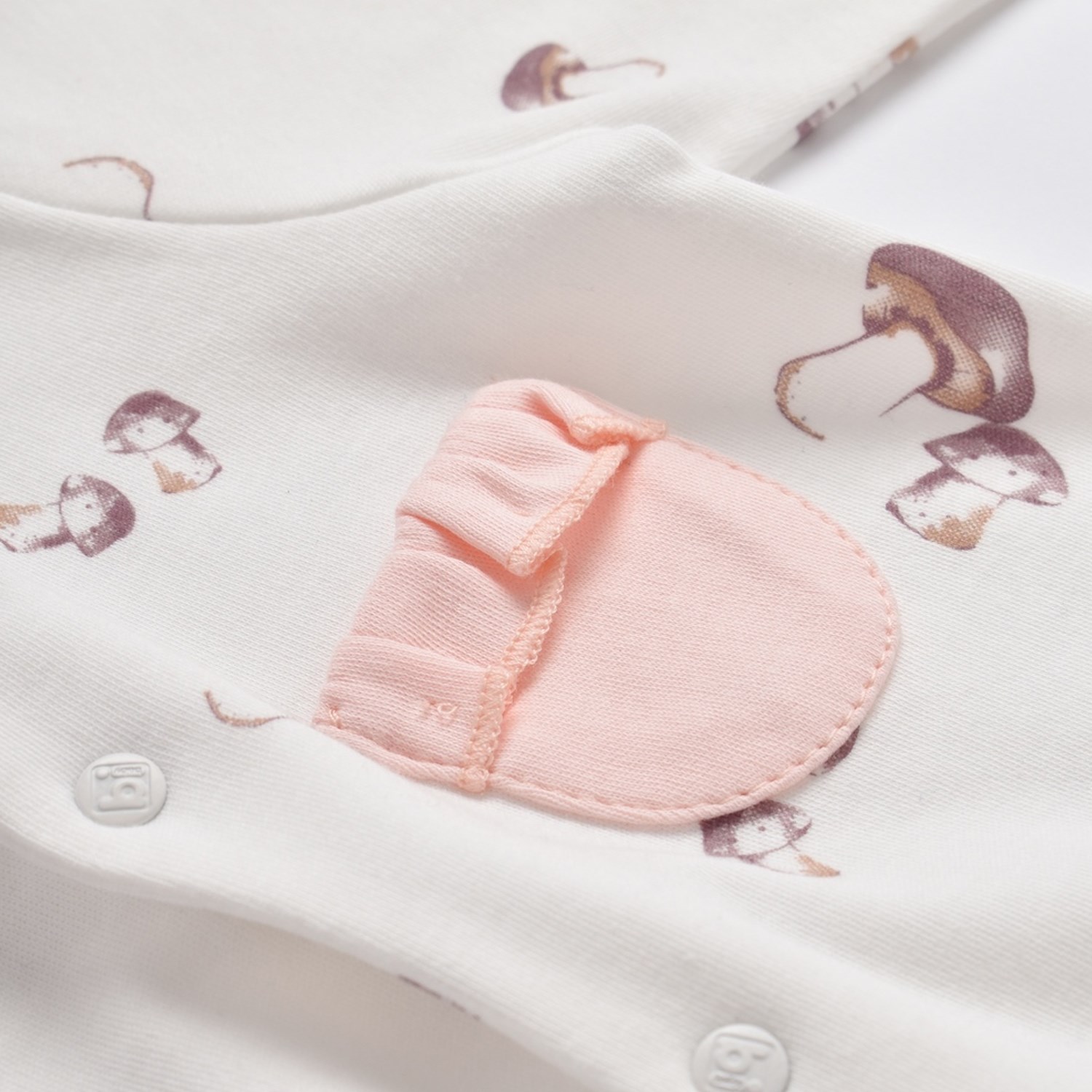 Bibaby Boony Mushroom Çoraptolon Bebek Tulumu 60698 Pembe