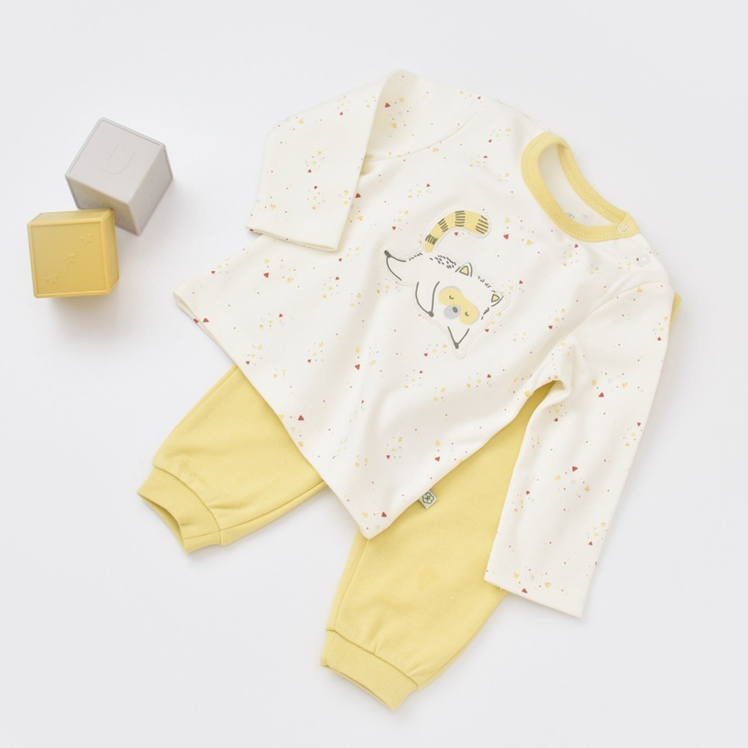 Biorganic Baby Racoon 2'li Bebek Takımı 59727 Vanilya