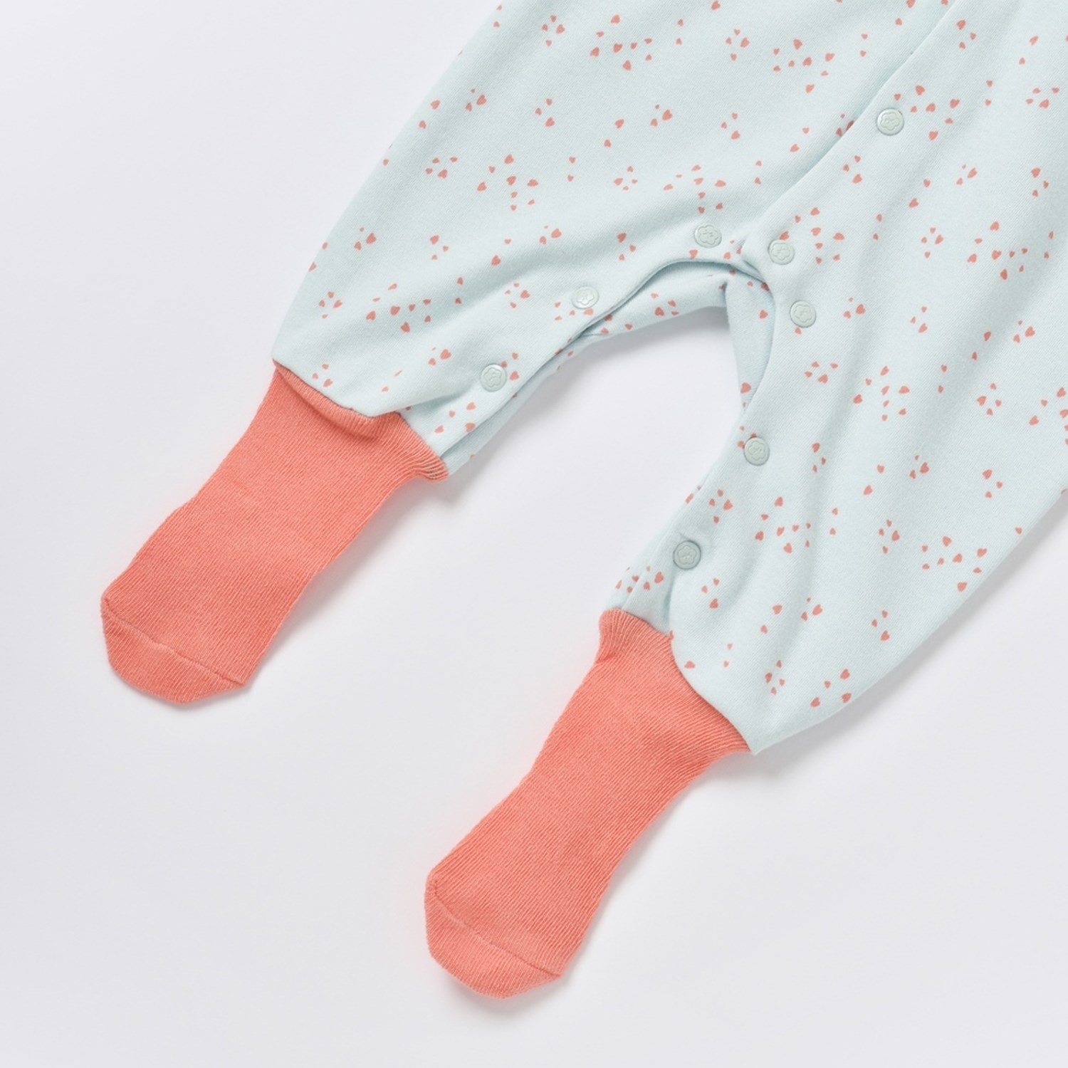 Biorganic Ears Bunny Çoraptolon Bebek Tulumu 60680 Mint