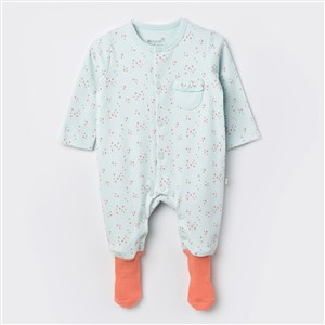 Biorganic Ears Bunny Çoraptolon Bebek Tulumu 60680 Mint