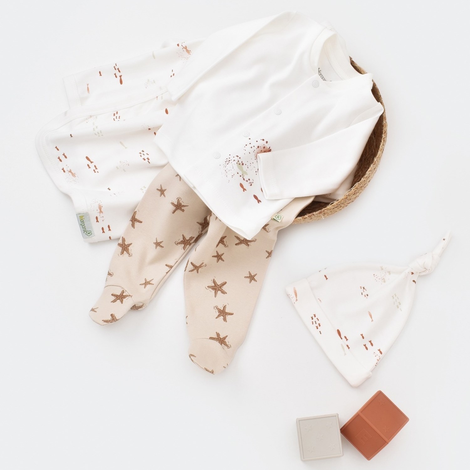 Biorganic Magic Starfish Battaniyeli Tüllü Set 62286 Latte