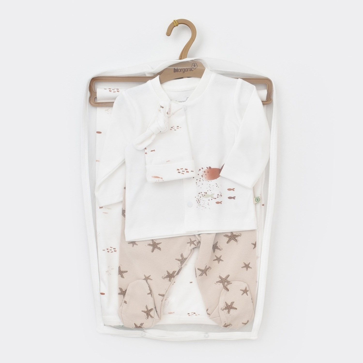 Biorganic Magic Starfish Battaniyeli Tüllü Set 62286 Latte