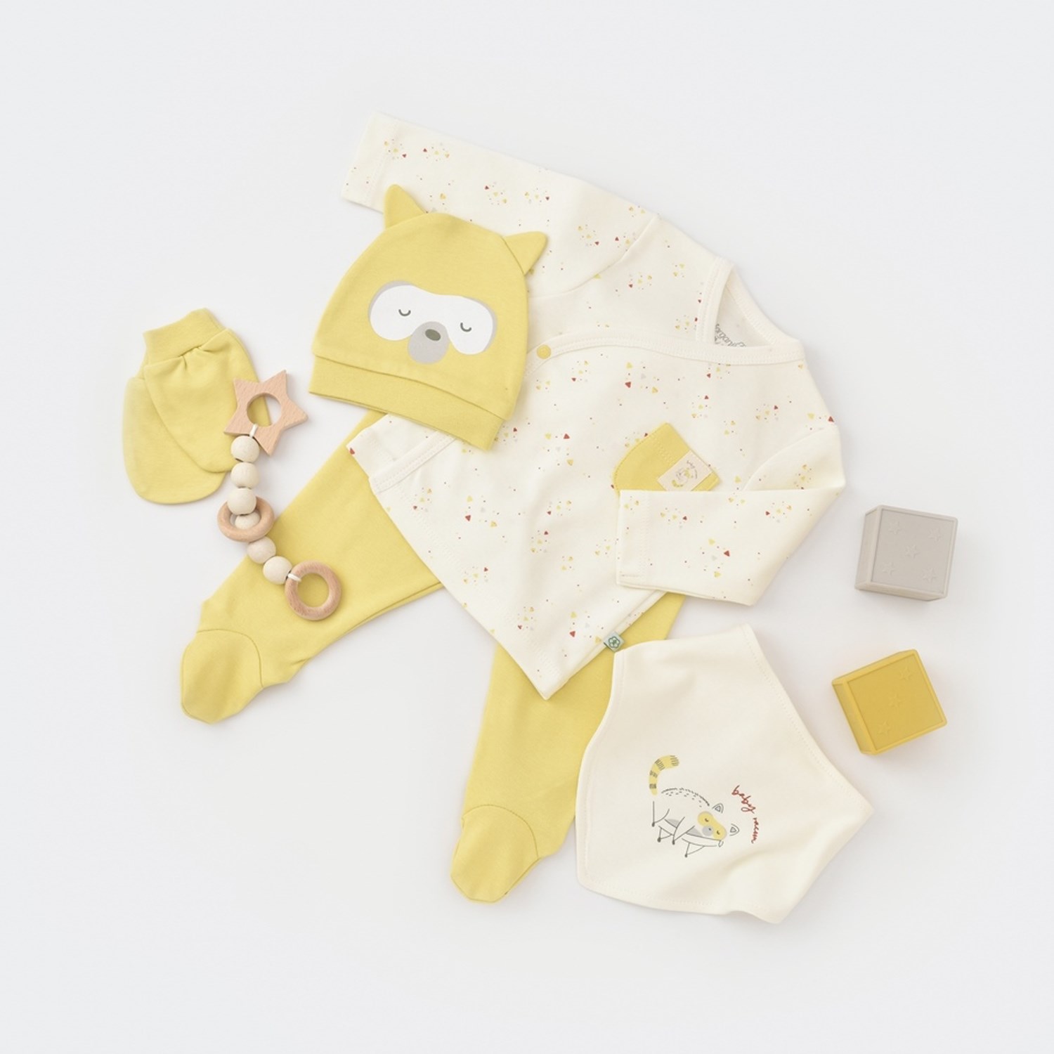 Biorganic Baby Racoon 5'li Bebek Hastane Çıkış Seti 62288 Vanilya