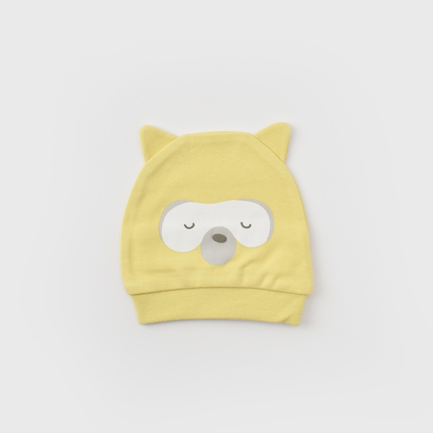 Biorganic Baby Racoon 2'li Bebek Şapka 72198 Vanilya