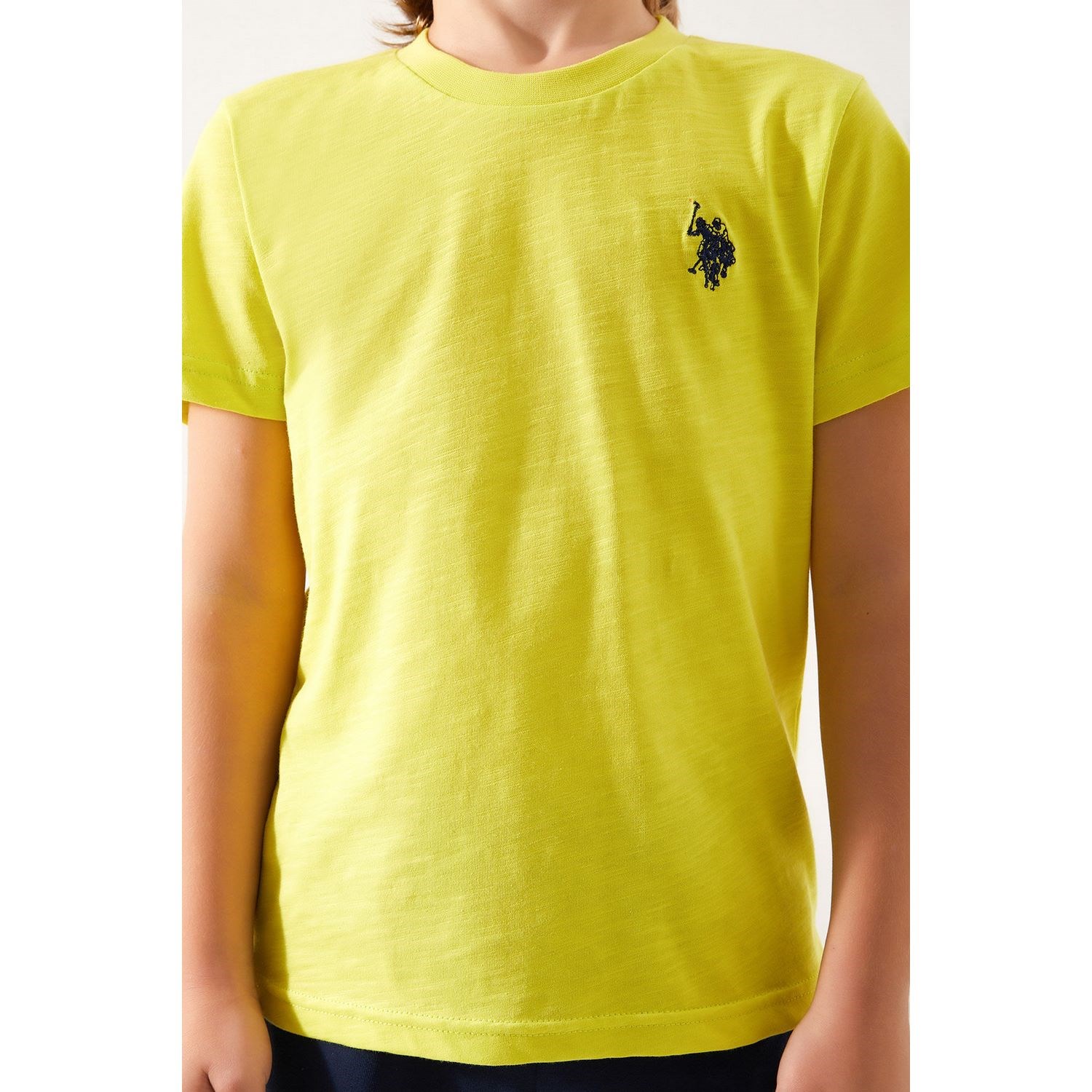 U.S. Polo Assn Erkek Çocuk Bermuda Takımı US1354 Limon