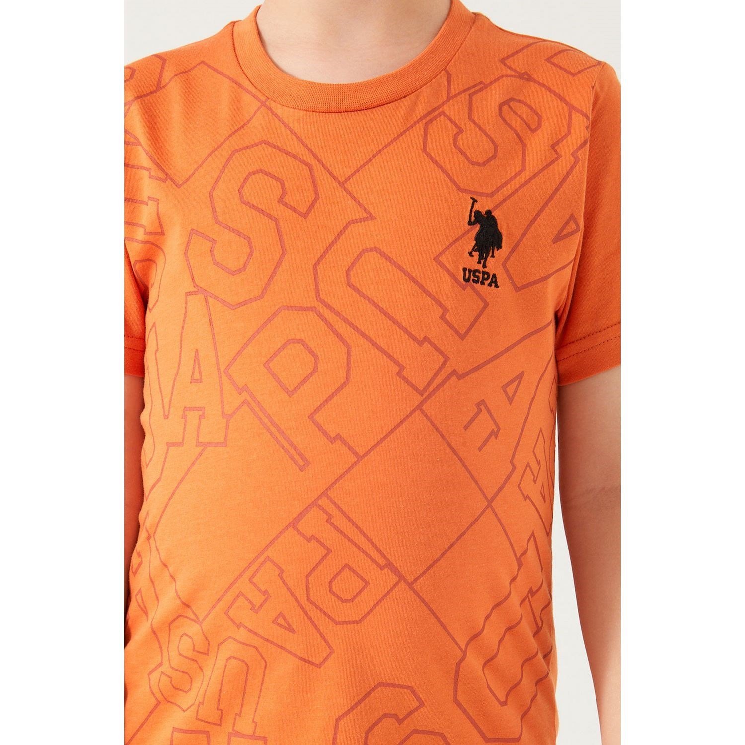U.S. Polo Assn Erkek Çocuk Bermuda Takımı US1327 Kayısı