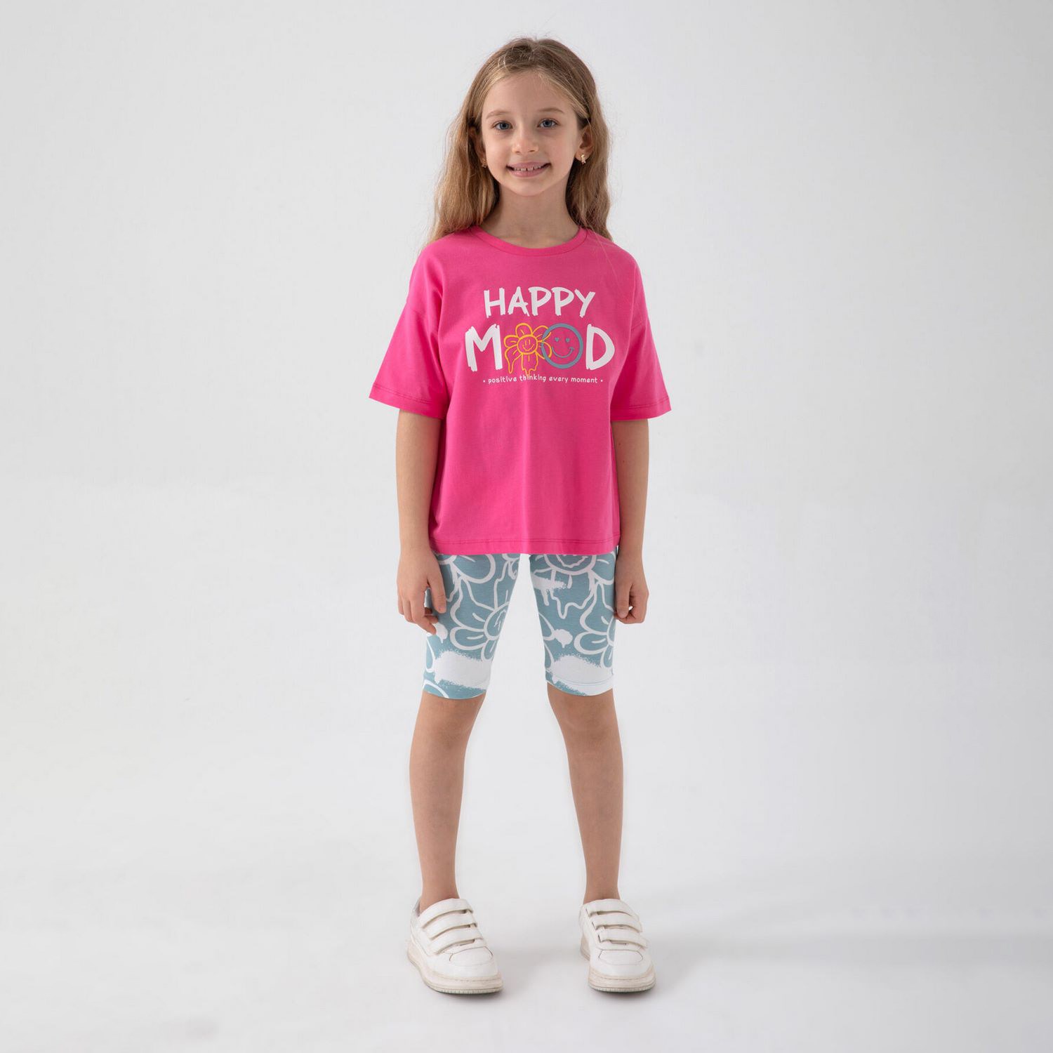 Roly Poly Kız Çocuk Bermuda Takımı RP3054 Fuşya