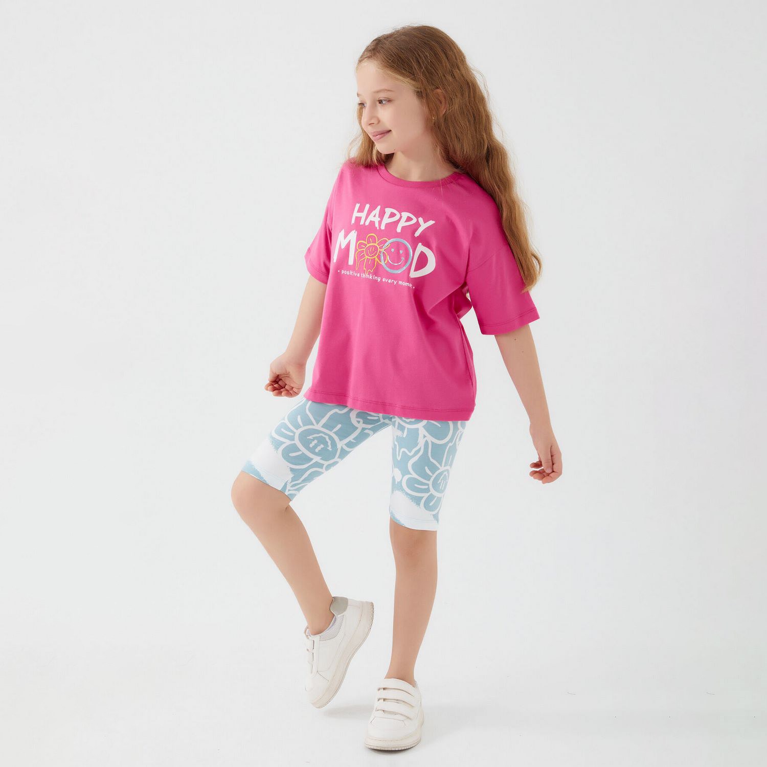 Roly Poly Kız Çocuk Bermuda Takımı RP3054 Fuşya