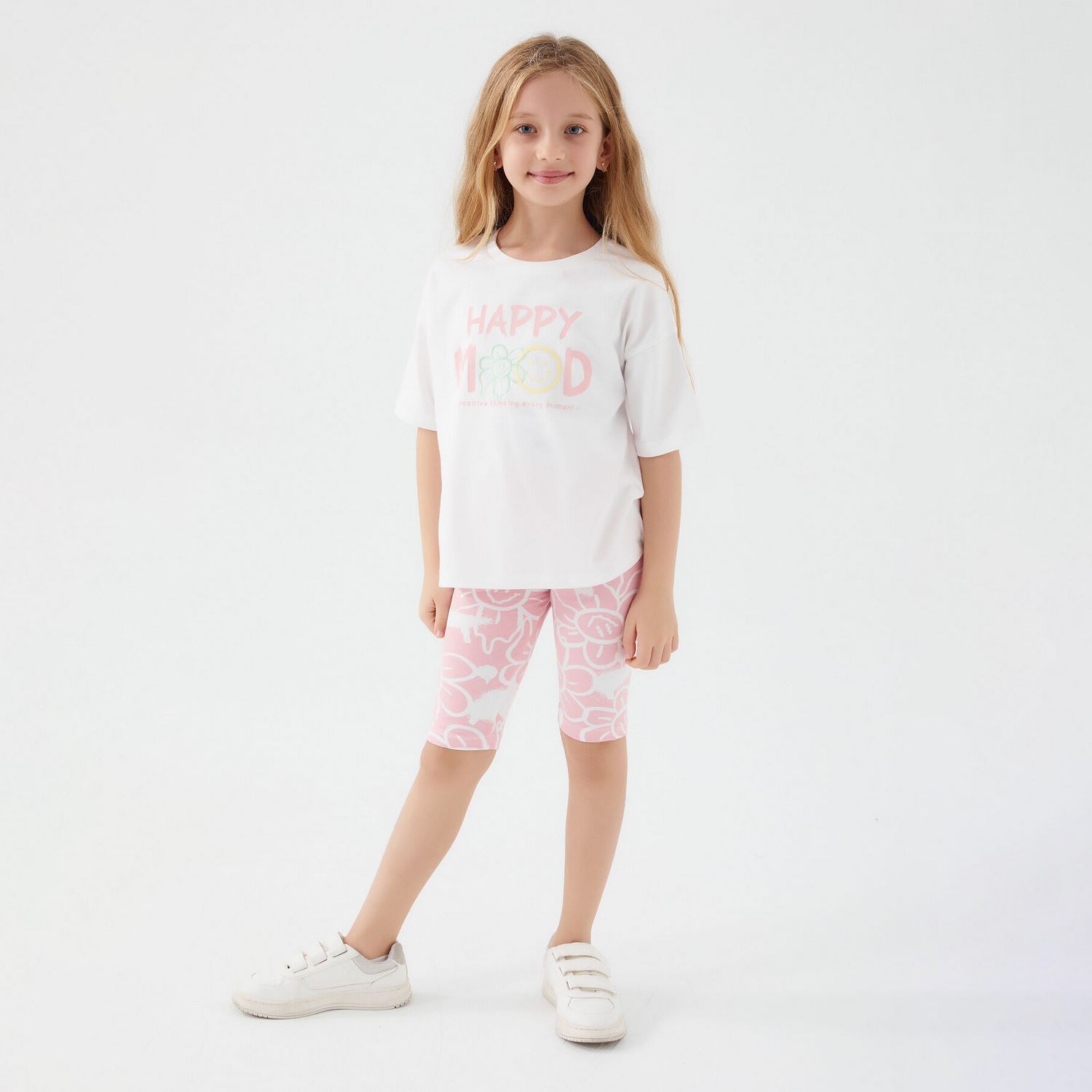 Roly Poly Kız Çocuk Bermuda Takımı RP3054 Krem