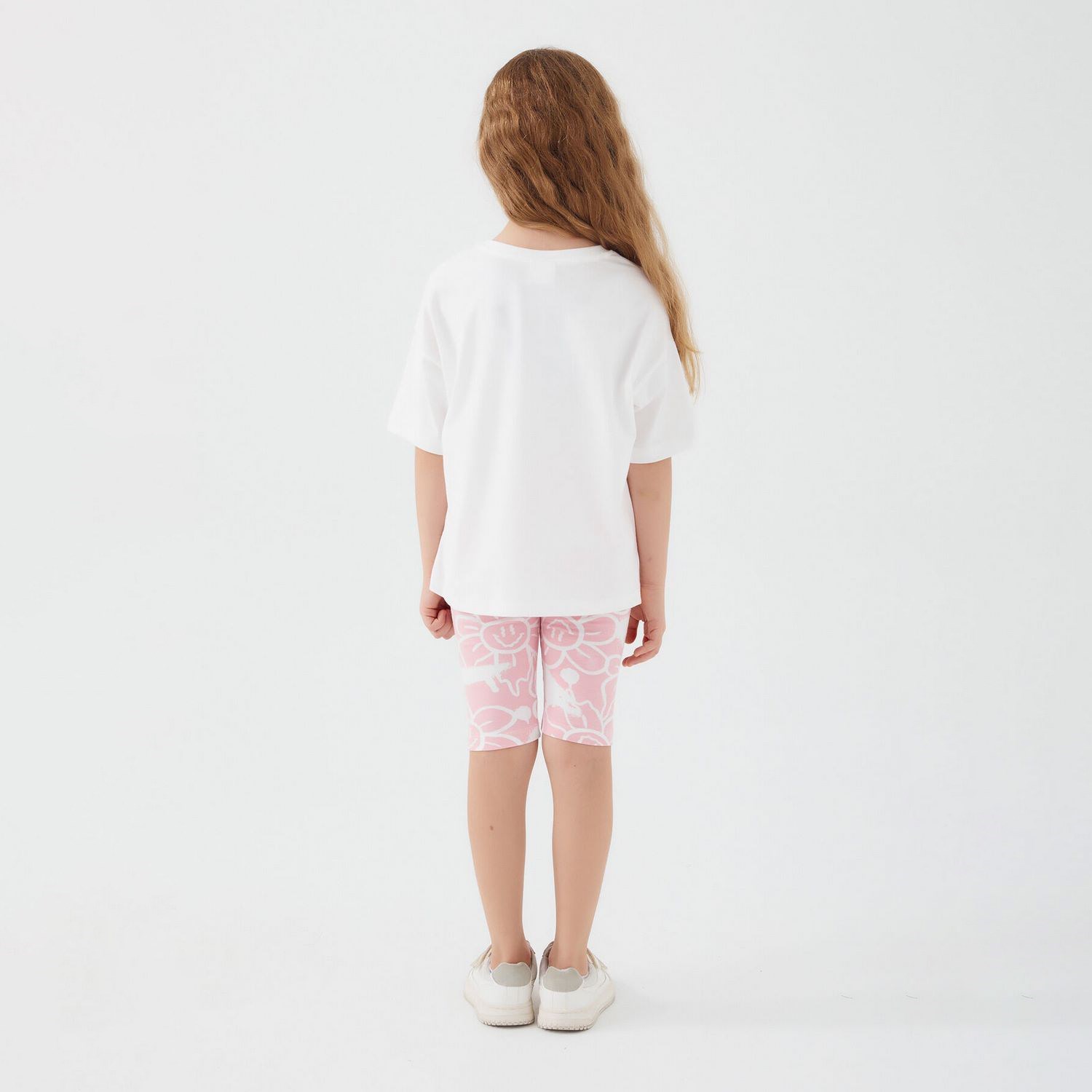 Roly Poly Kız Çocuk Bermuda Takımı RP3054 Krem