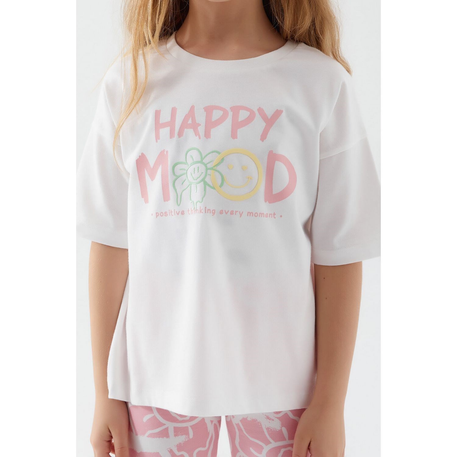 Roly Poly Kız Çocuk Bermuda Takımı RP3054 Krem