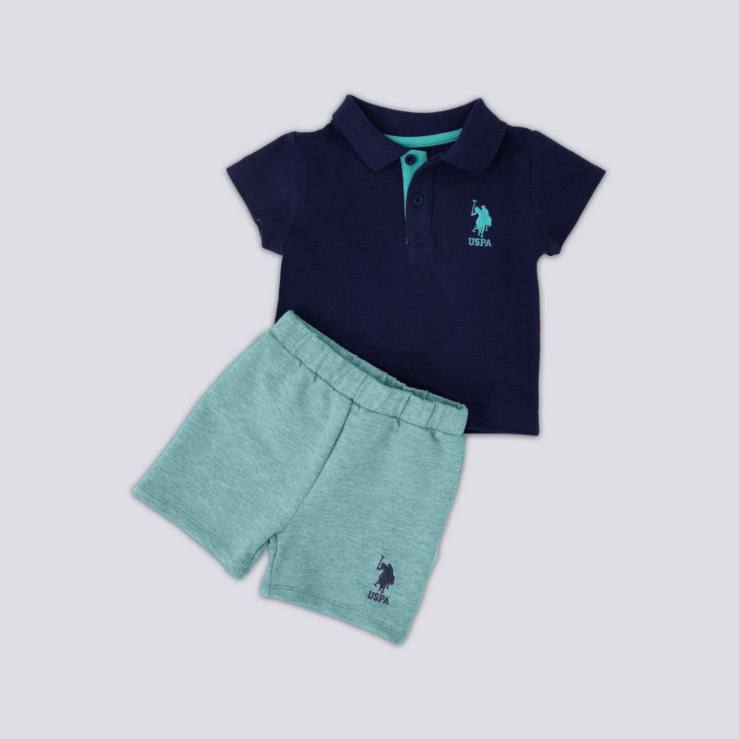 U.S. Polo Assn 2'li Kısa Kol T-Shirt Takım USB1118 Parlament OR8216