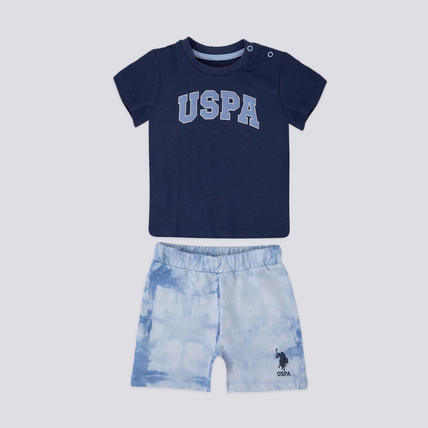 U.S. Polo Assn 2'li Kısa Kol T-Shirt Takım USB1114 İndigo