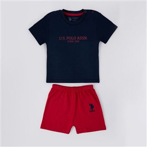 U.S. Polo Assn 2'li Kısa Kol T-Shirt Takım USB1067 Navy