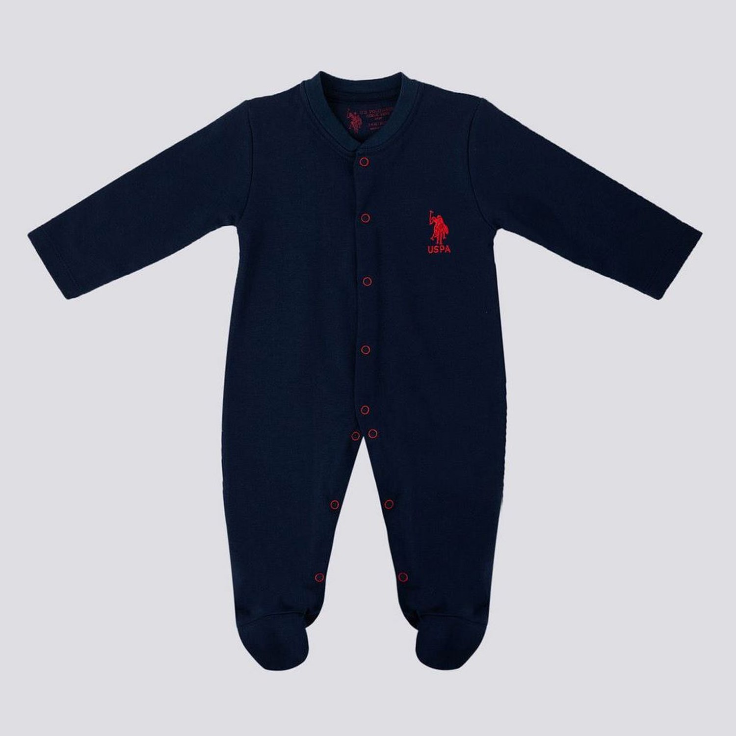 U.S. Polo Assn Erkek Bebek Patikli Tulum USB1069 Navy