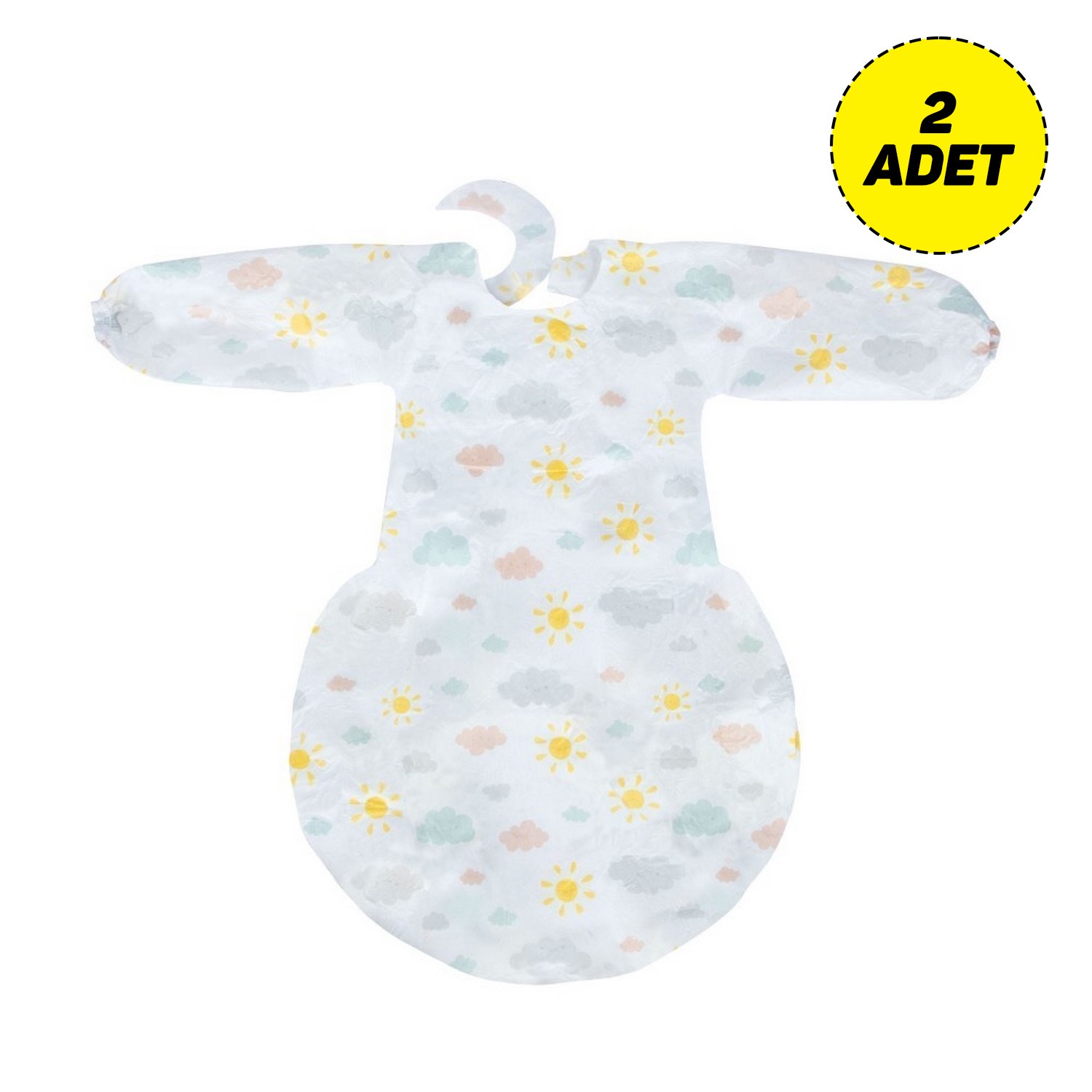 Sevi Bebe Kullan At Mama Sandalyesi Önlüğü 2Li Beyaz-Yeşil