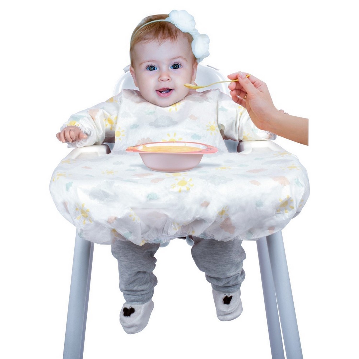 Babyjem Bebek Mama Sandalyesi Ve Önlüğü Antrasit