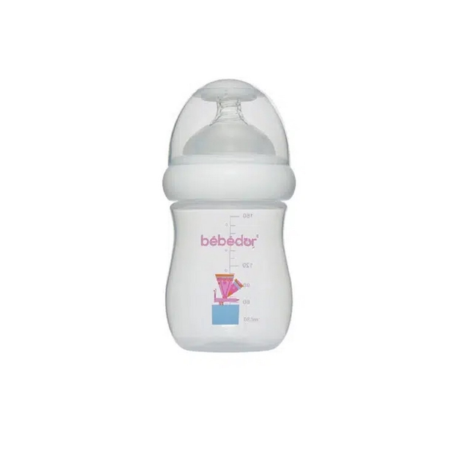 Bebedor Geniş Ağızlı PP Biberon 180 Ml 0+ Ay 97322 Pembe