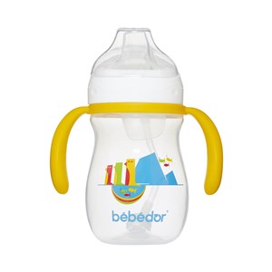 Bebedor Yumuşak Uçlu Kulplu Alıştırma Bardağı 270 Ml 7503 Şeffaf