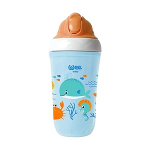 Wee Baby Yalıtımlı Pipetli Bardak 200 Ml 6+ Ay 352 Mavi
