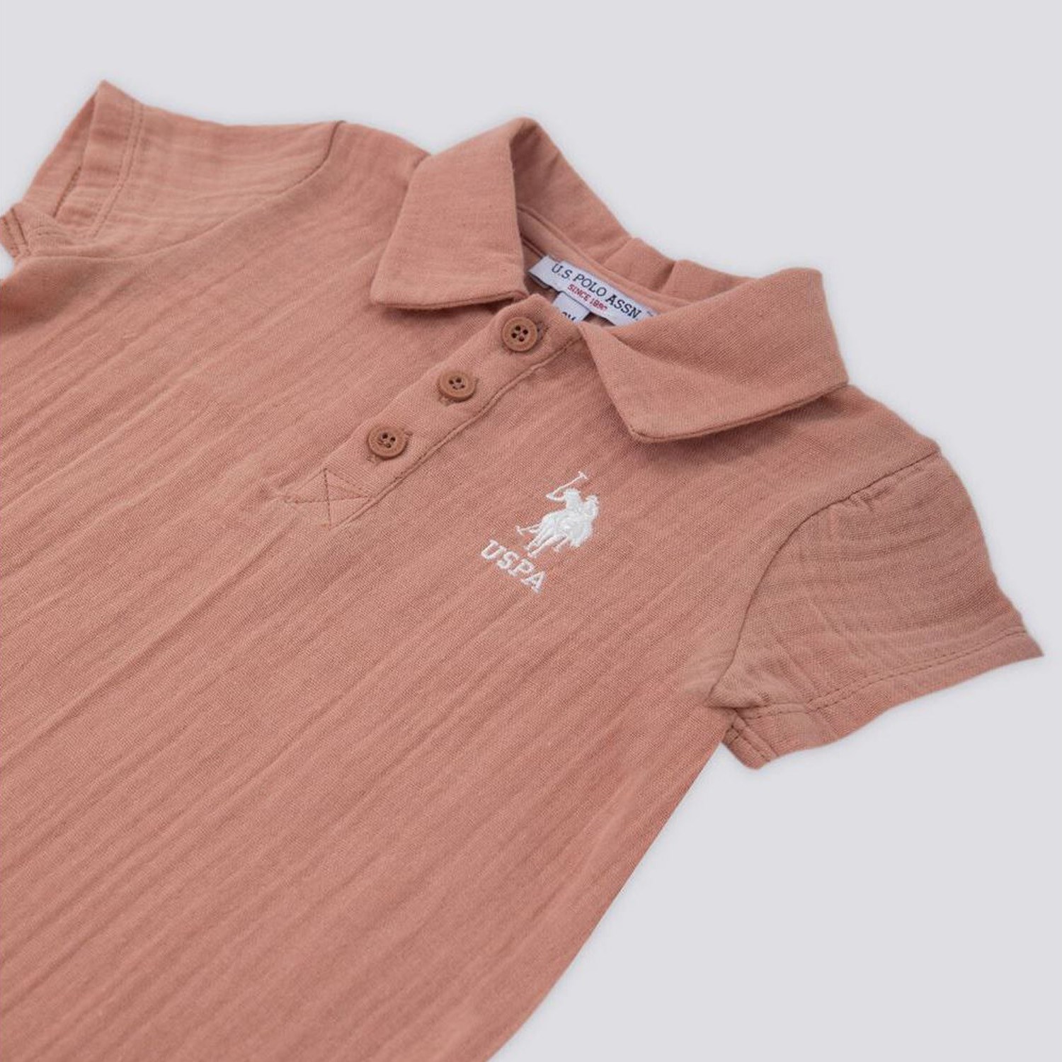 U.S. Polo Assn Erkek Bebek Golf Tulum USB1139 Kumlu Kahve OR8182