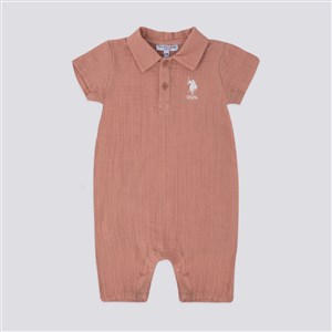 U.S. Polo Assn Erkek Bebek Golf Tulum USB1139 Kumlu Kahve