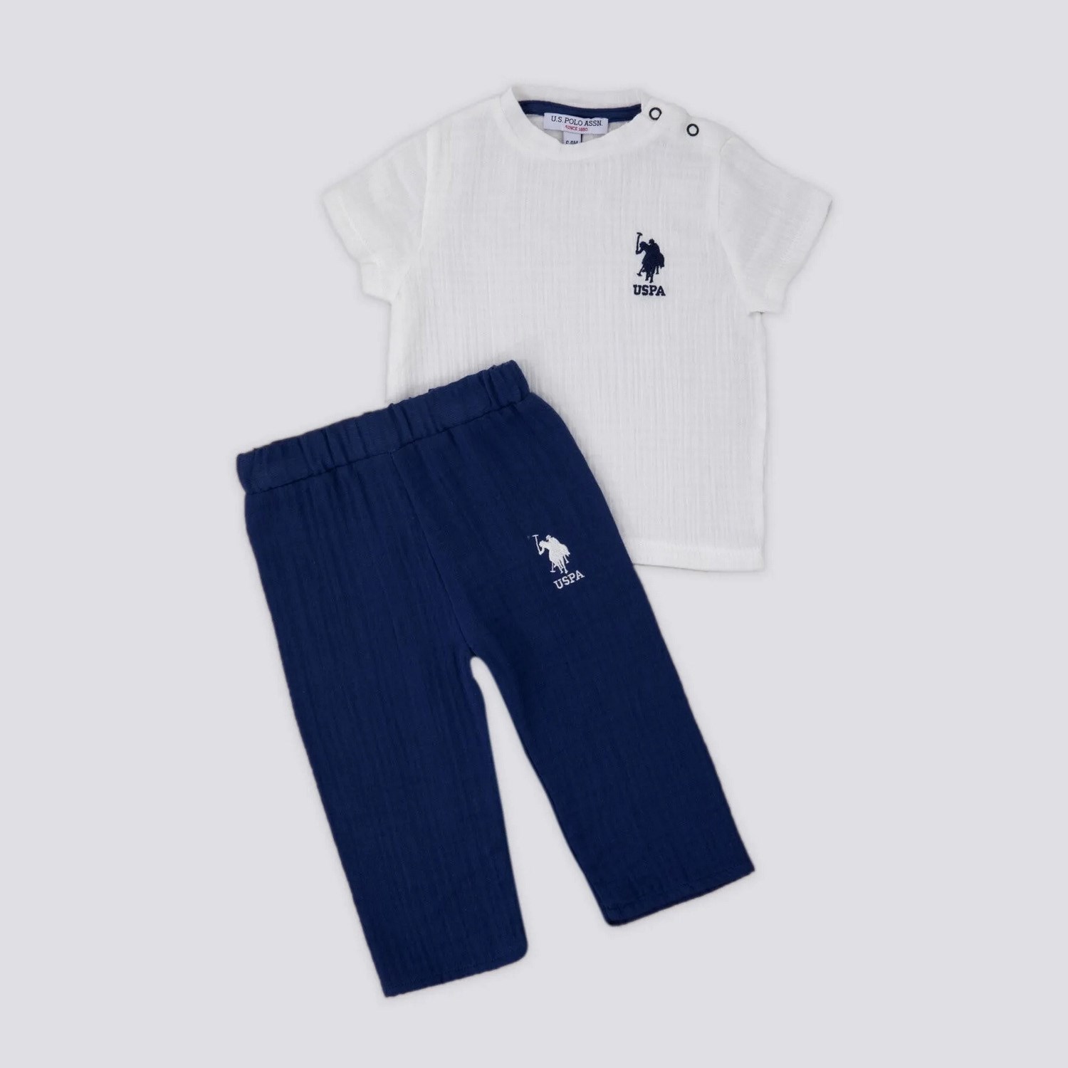 U.S. Polo Assn 2'li Kısa Kol T-Shirt Takım USB1137 Parlament OR8212