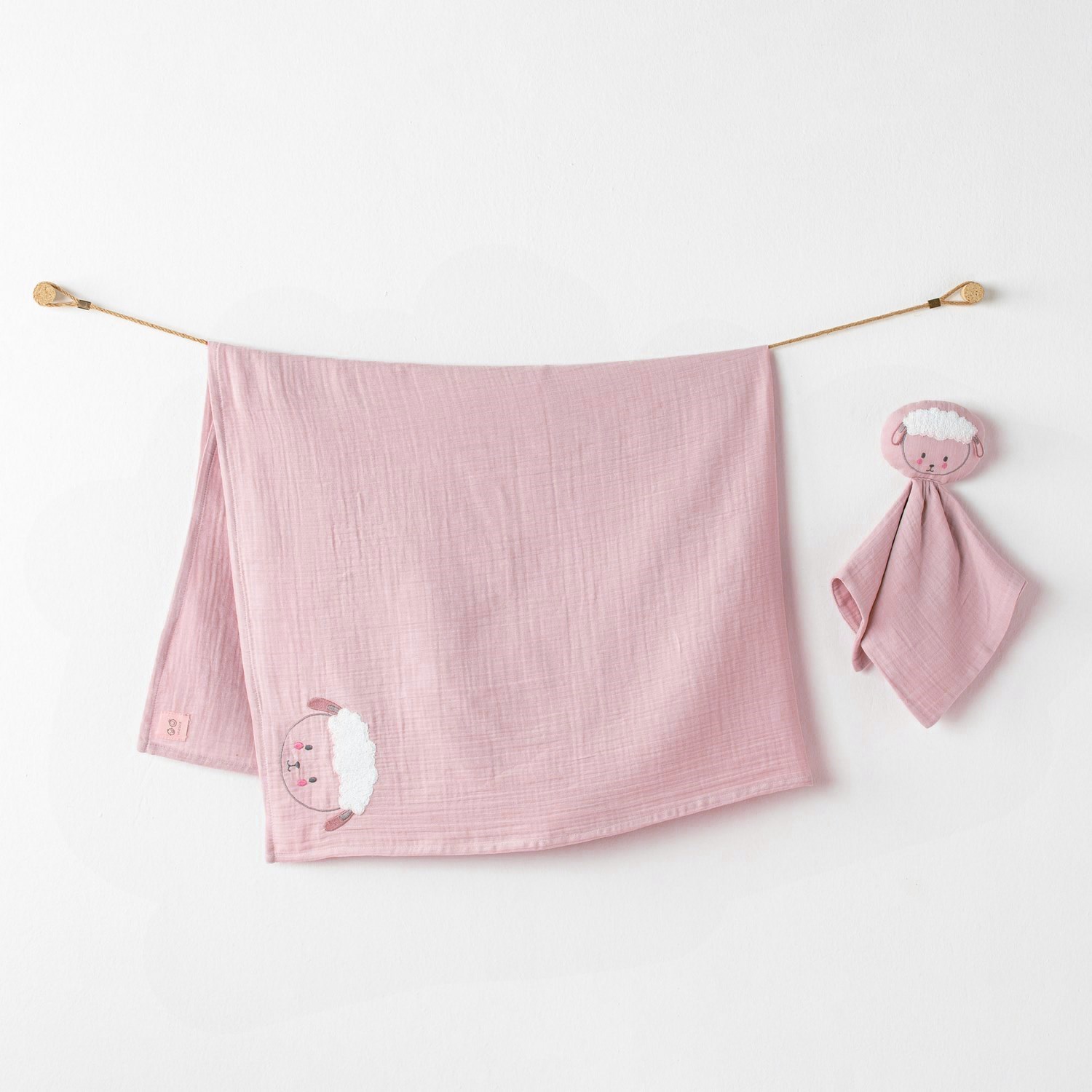 Andywawa Bebek Uyku Arkadaşı Battaniye 110x90 Cm AC23709 Pembe