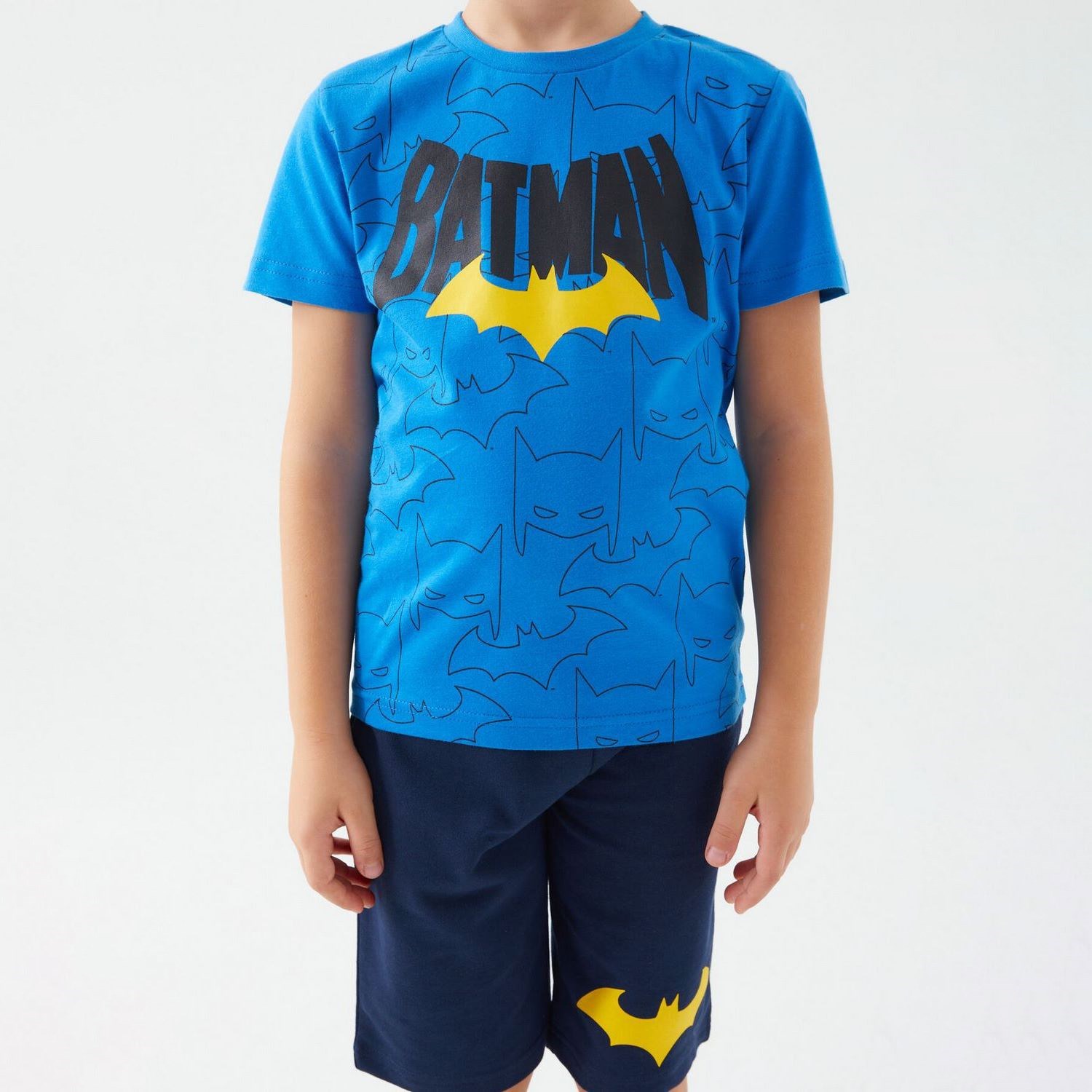 Batman Erkek Çocuk Bermuda Takım L1554 Cobalt