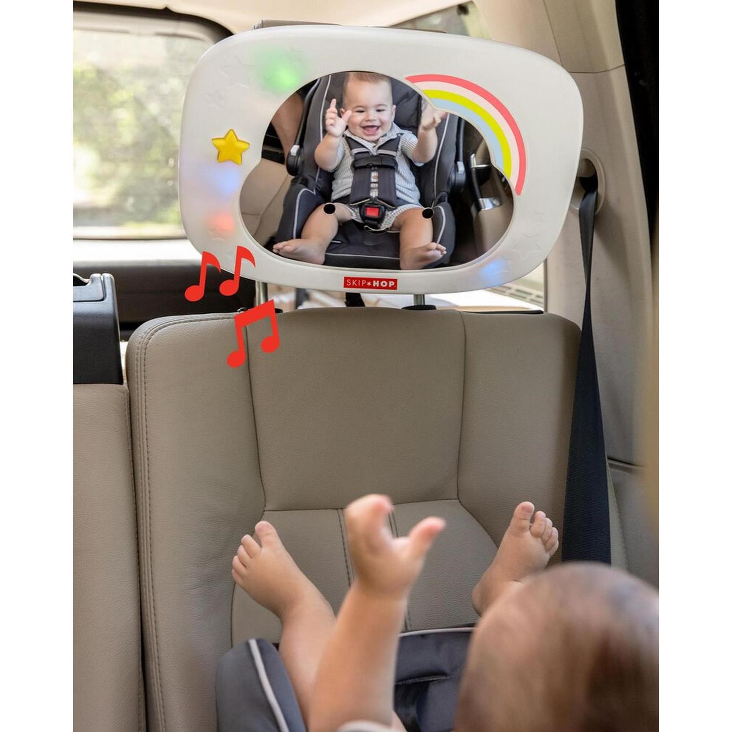 Skip Hop Müzikli ve Işıklı Araç İçi Bebek Aynası 9J600510 