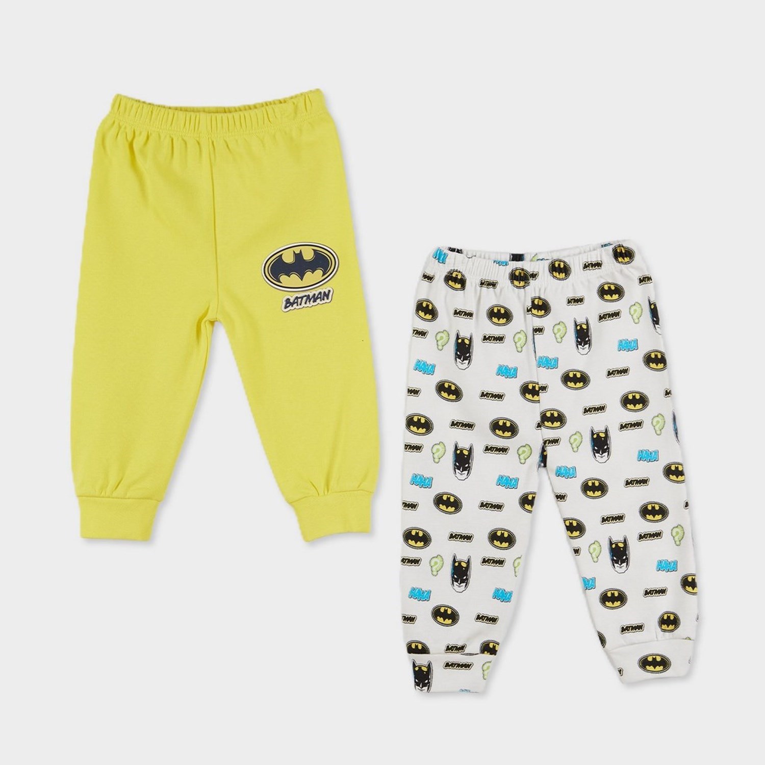 Çimpa Batman 2'li Bebek Pantolonu 20792 Sarı-Ekru